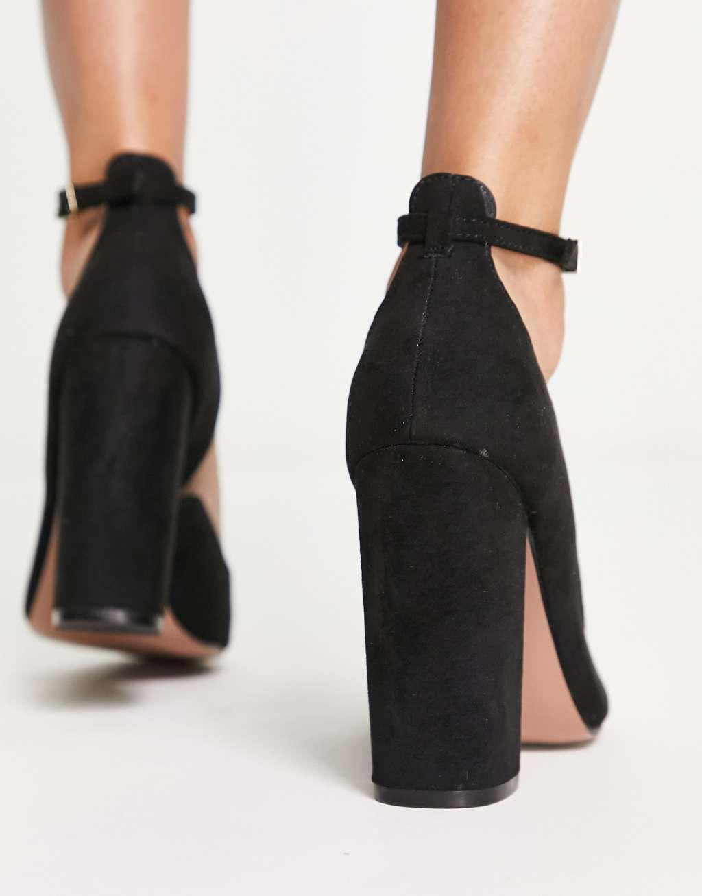ASOS DESIGN Placid high block heels Product Image