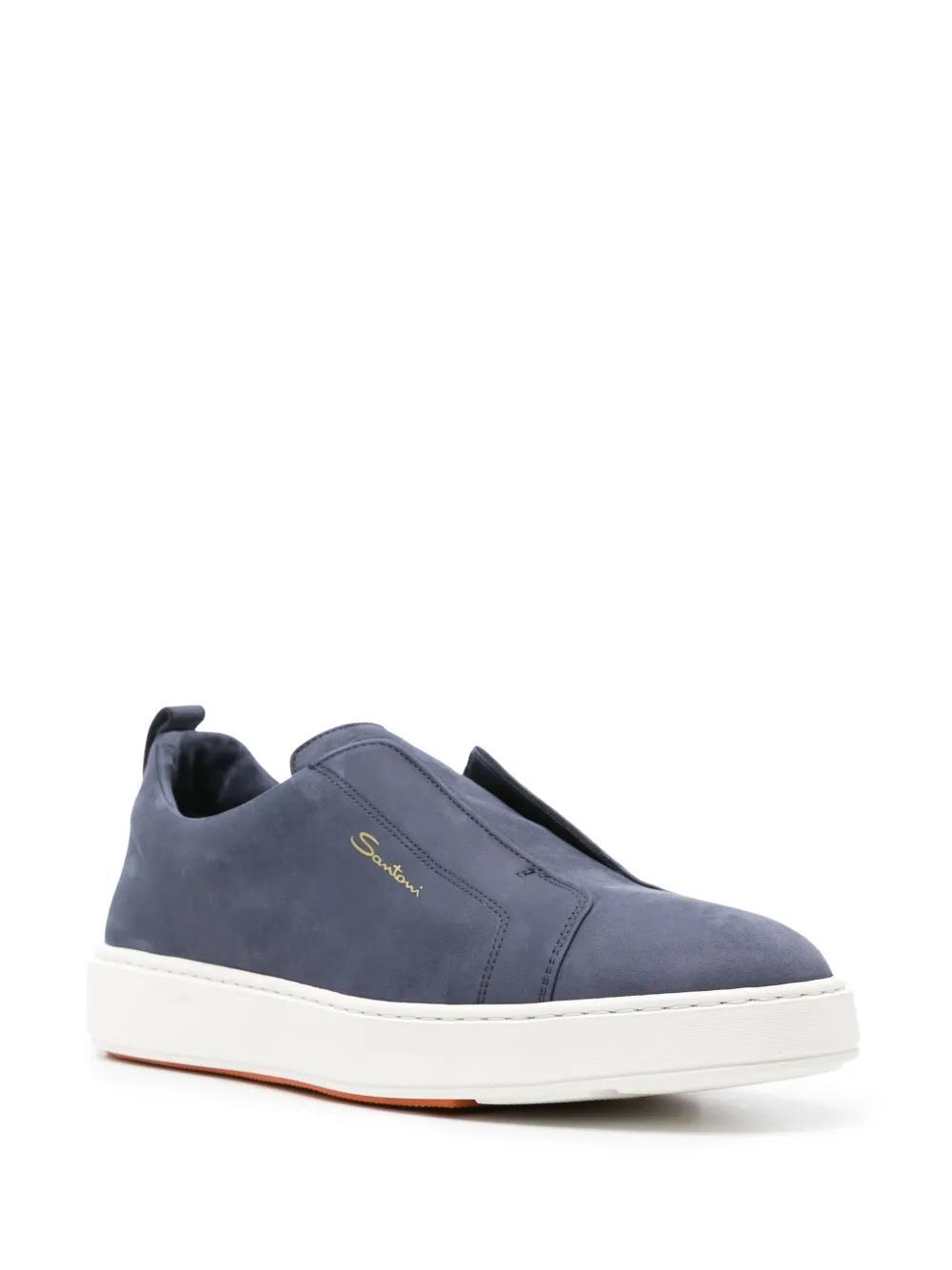 leather slip-on sneakers Product Image