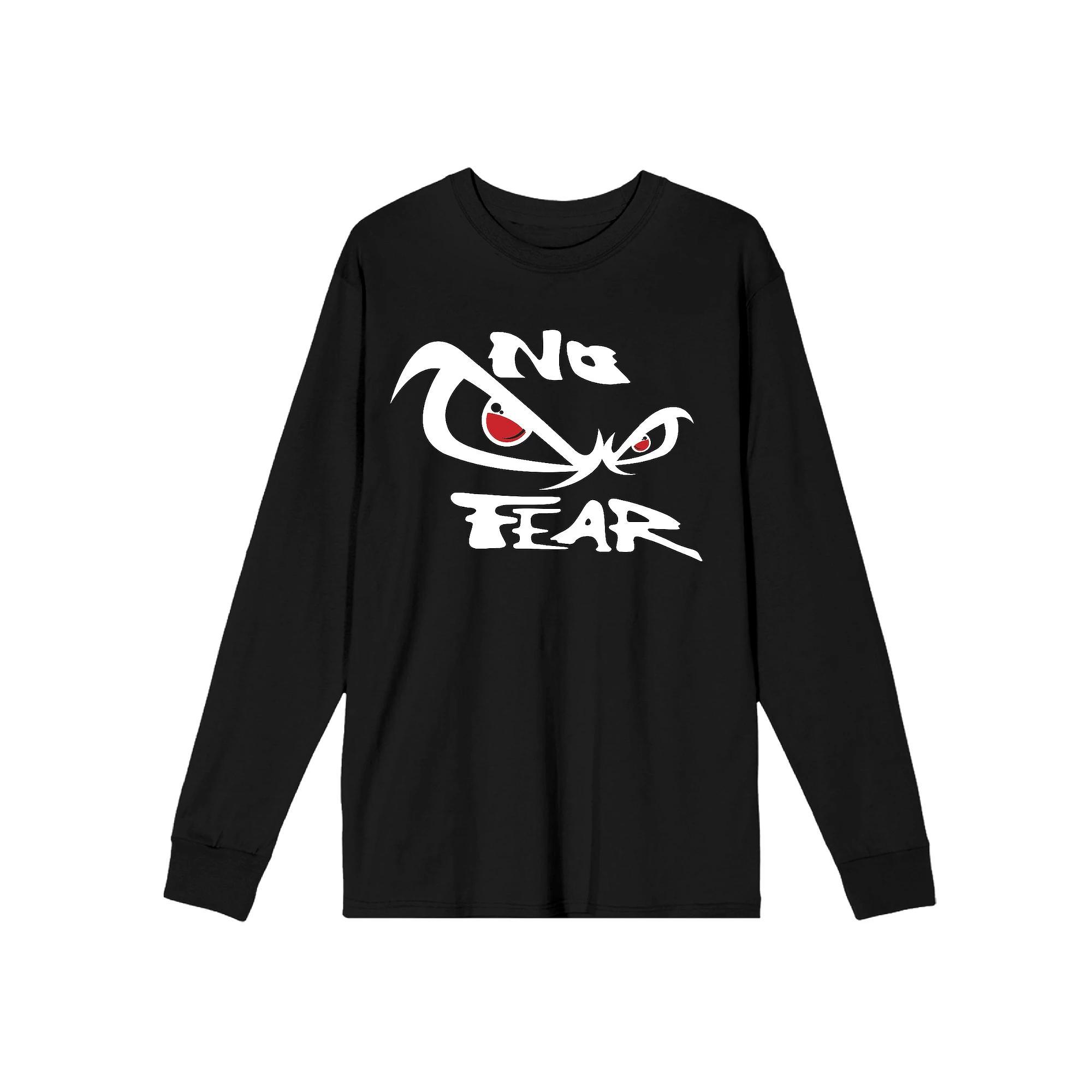 Men's No Fear Logo Long Sleeve Graphic Tee, Size: Small, Black Product Image