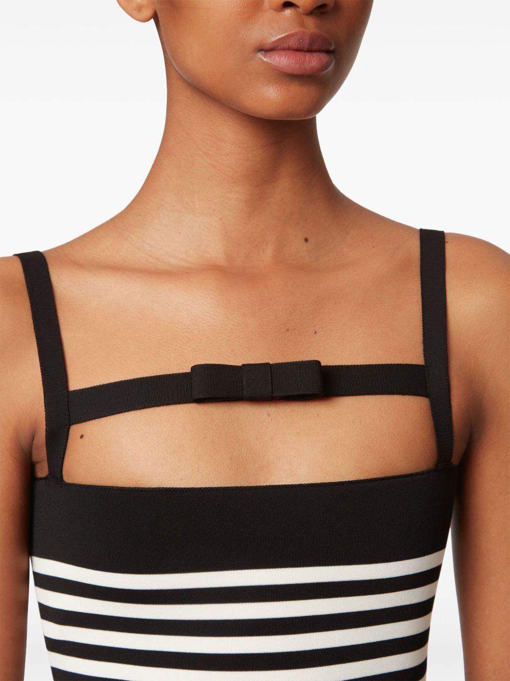 stripe-pattern mini dress Product Image