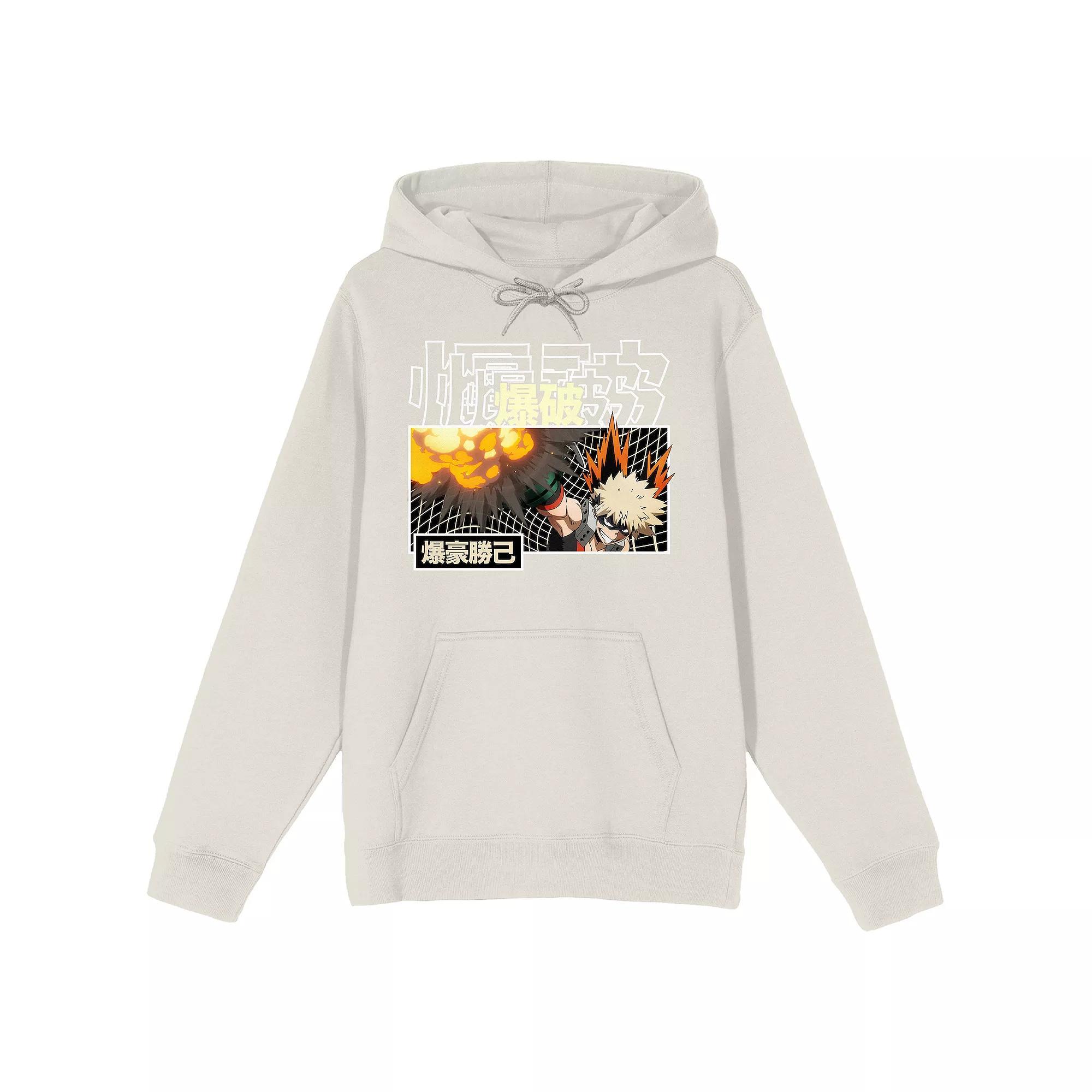 Men's My Hero Academia Kacchan Hoodie, Size: XL, Off White Product Image