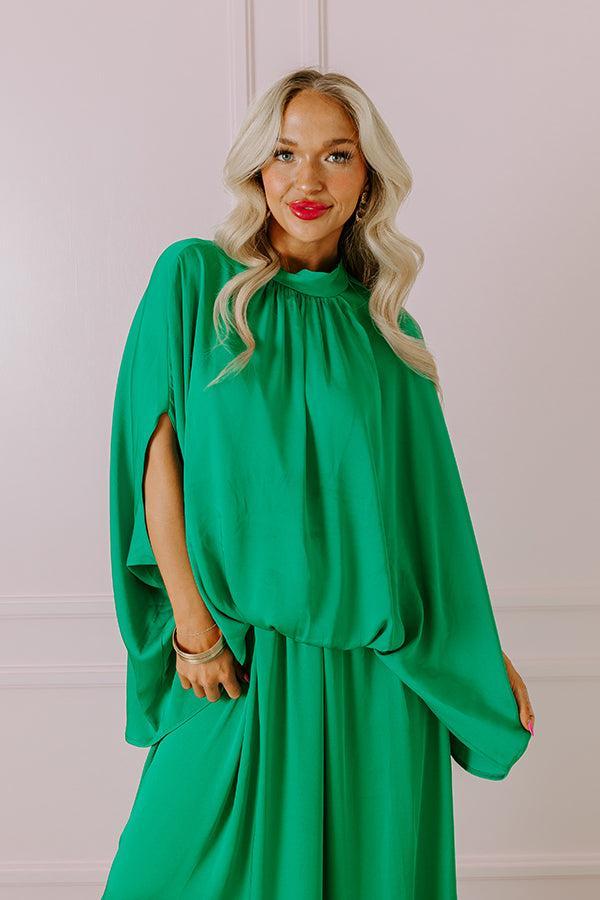 With You Always Shift Top in Green Product Image