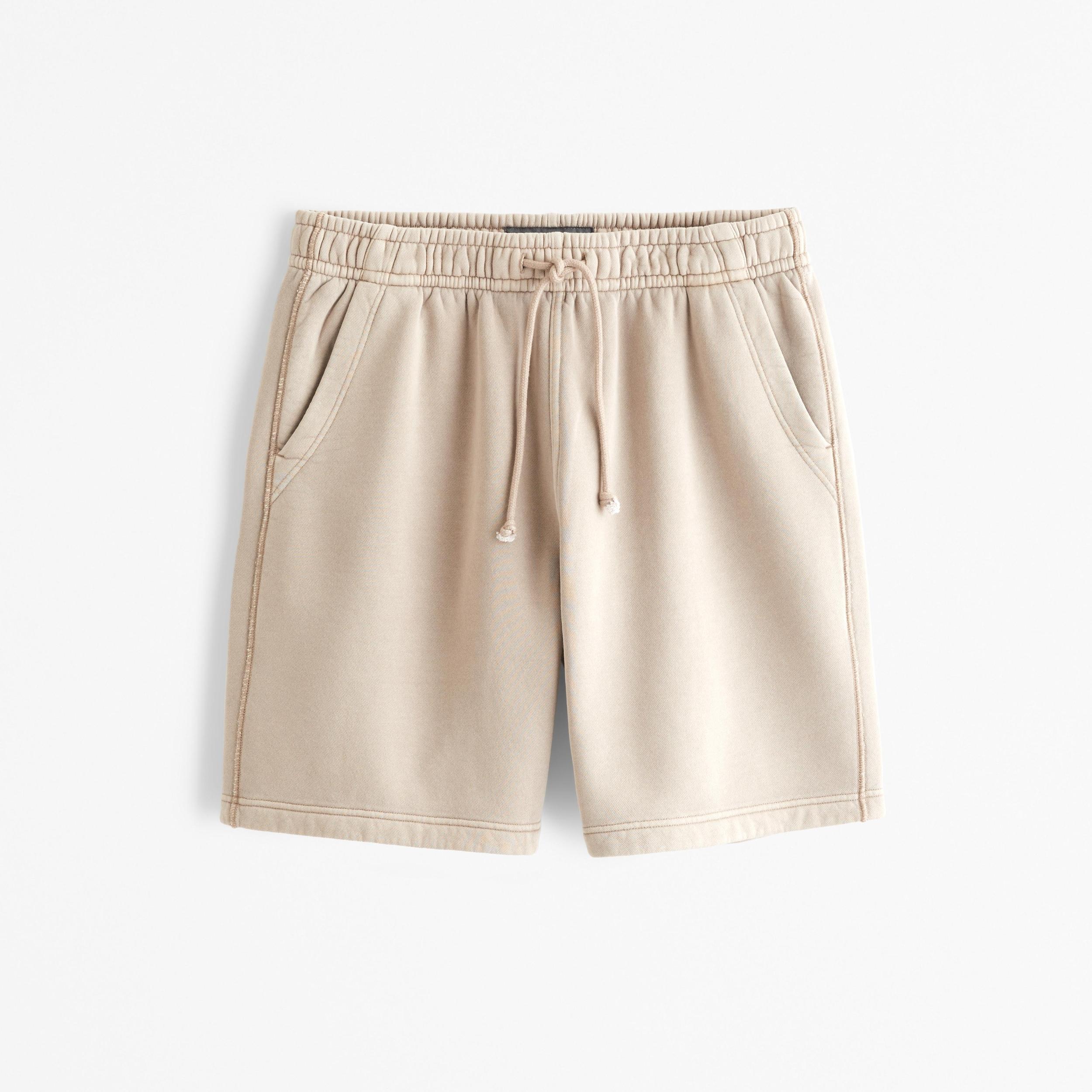 Relaxed Thrift-Inspired Fleece Short Product Image