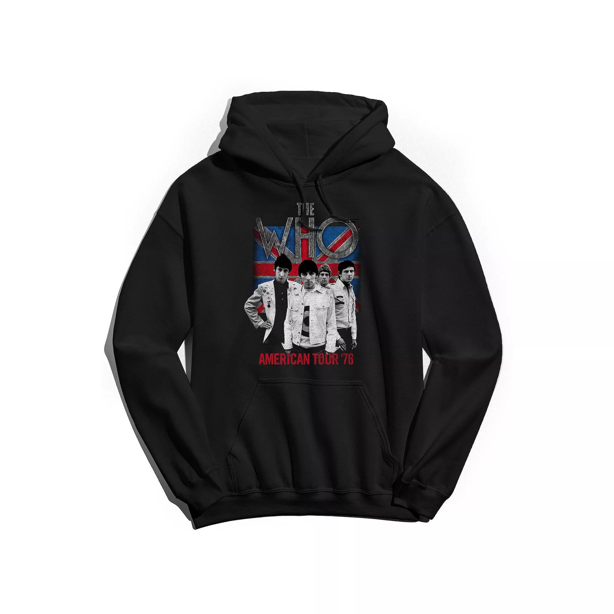 Men's The Who American Tour 76 Hoodie, Size: Large, Black Product Image