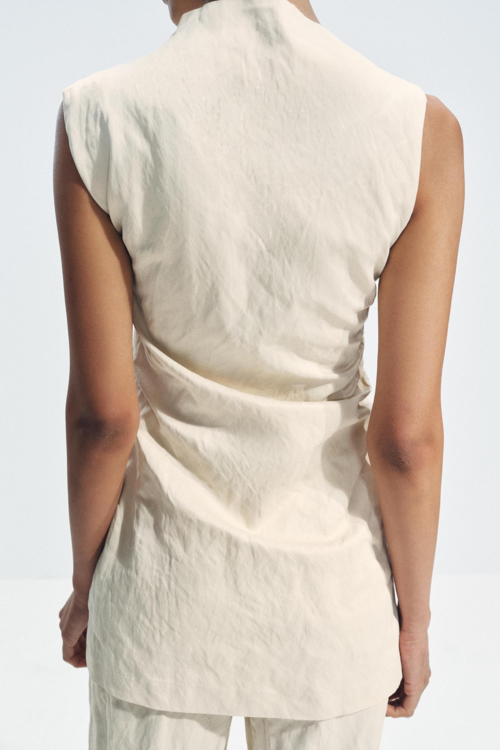 WRINKLED STRAIGHT PANTS ZW COLLECTION Product Image