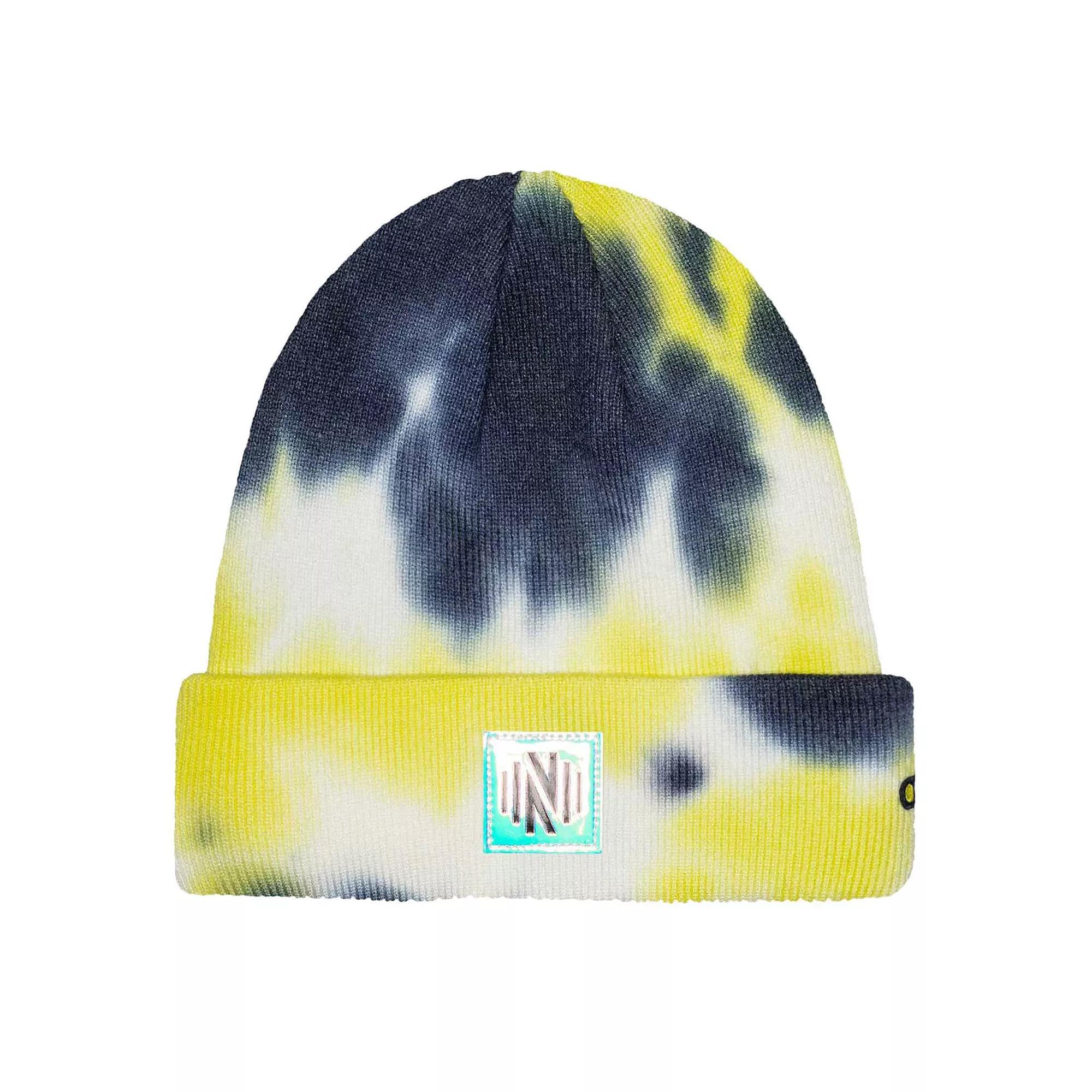 Men's Nashville SC Psychedelic Tie-Dye Cuffed Knit Hat, Mls Black Product Image