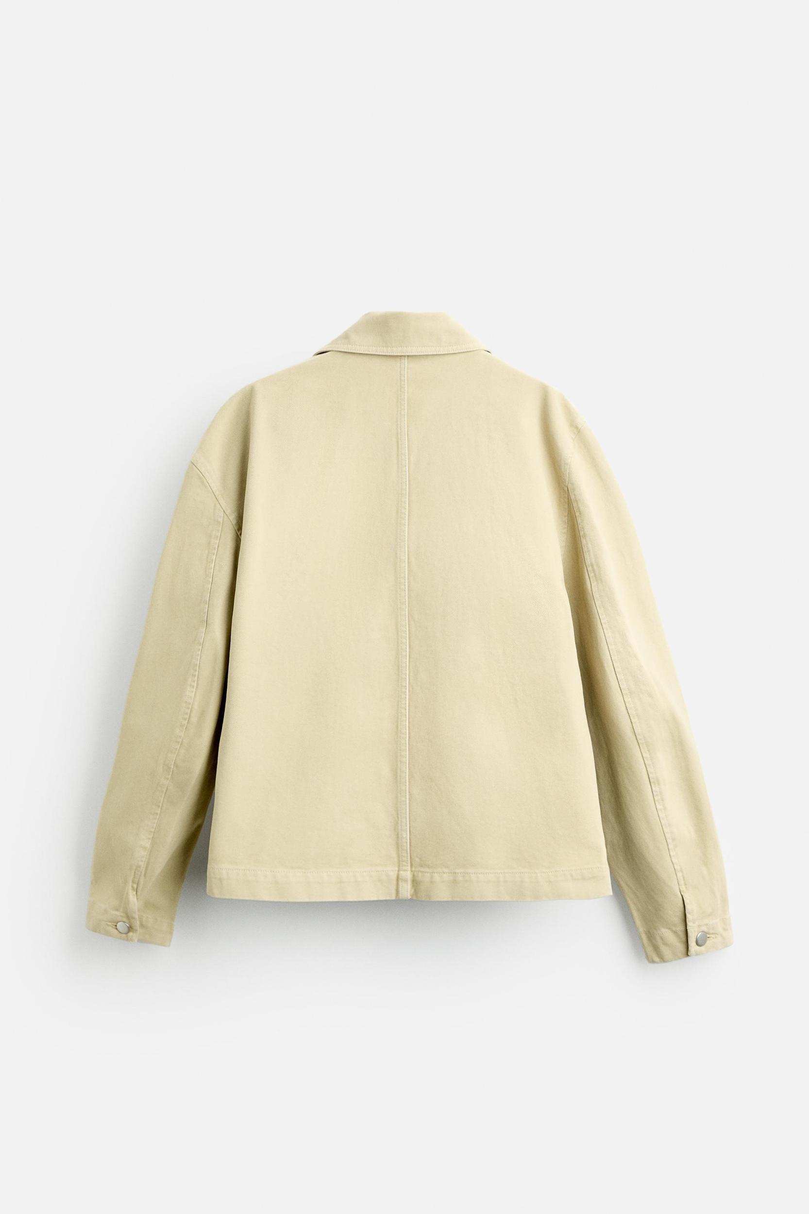 CROPPED FIT TWILL JACKET Product Image