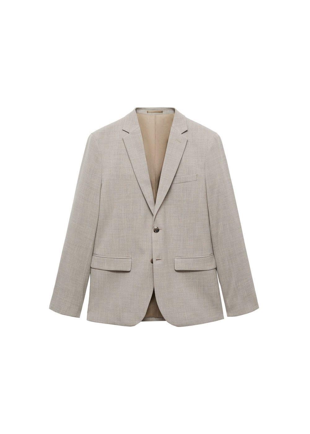 Super slim-fit suit jacket in stretch fabric - Men | MANGO USA Product Image