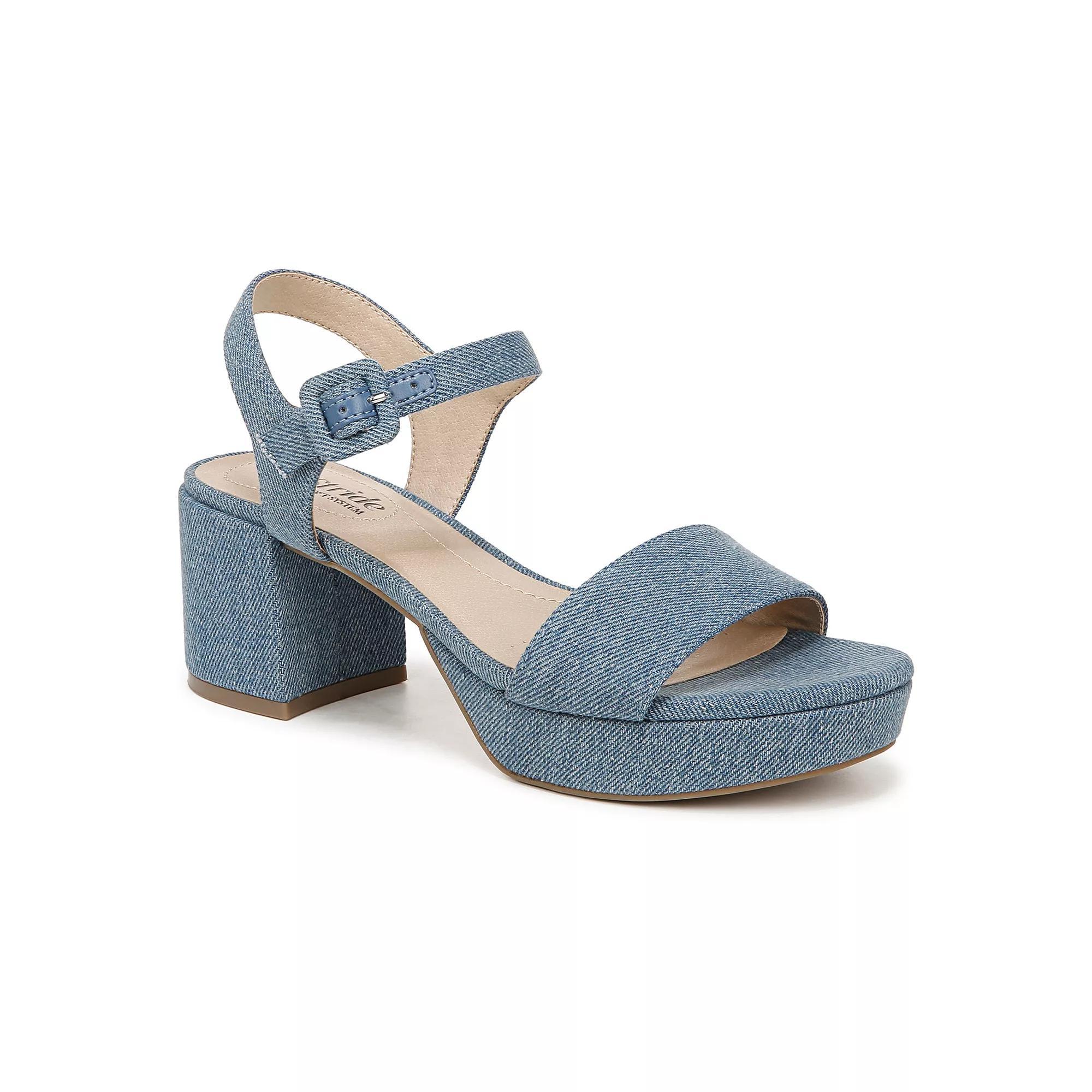 LifeStride Rhythmn Womens Platform Heels Blue Blue Product Image