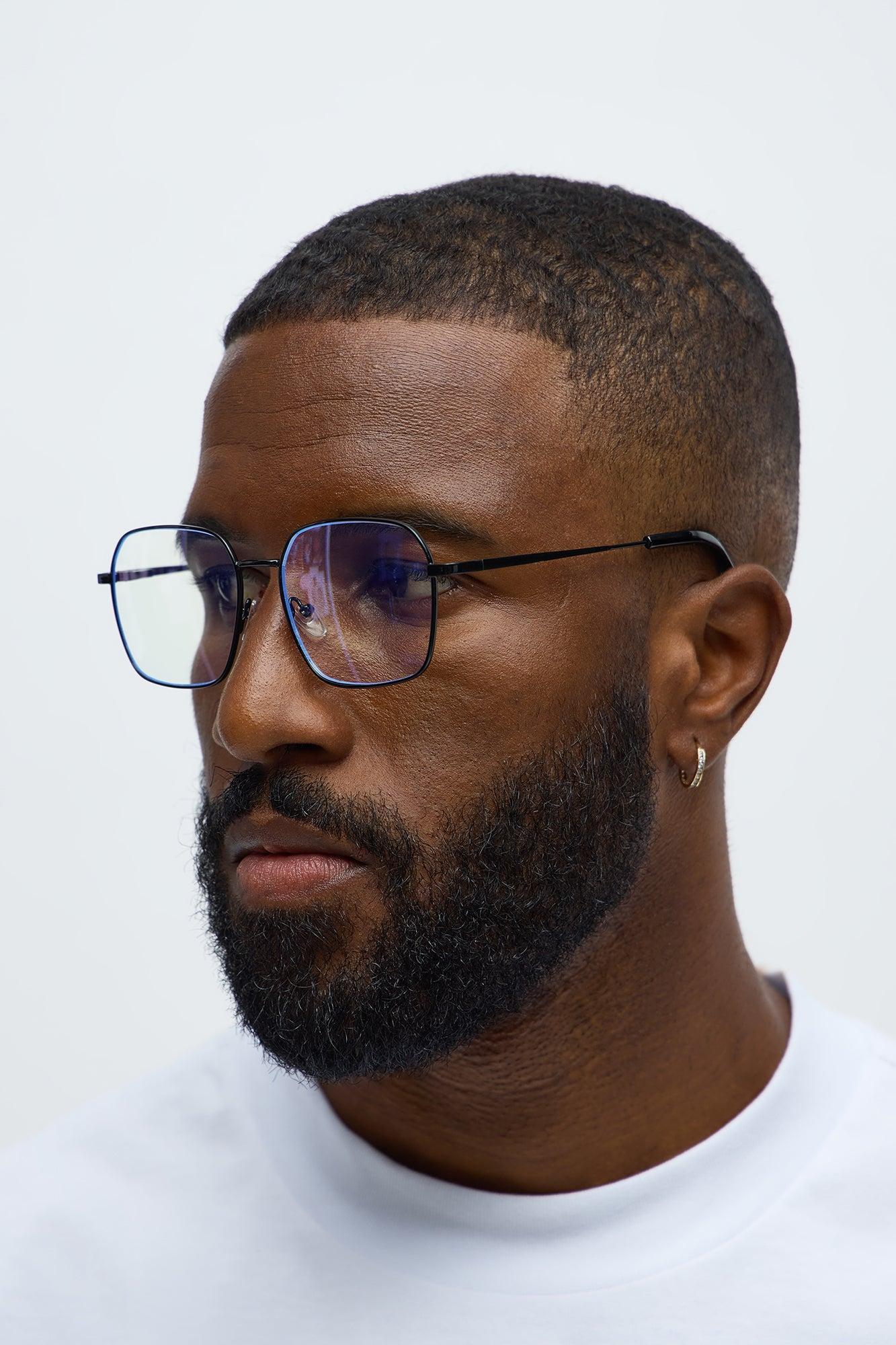 Vivid View Clear Lens Sunglasses - Black Male Product Image