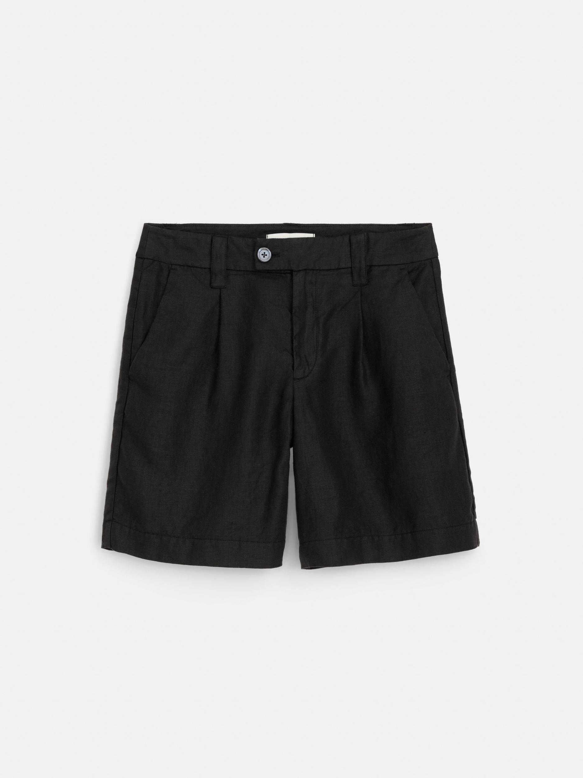 Luna Pleated Short In Linen Product Image