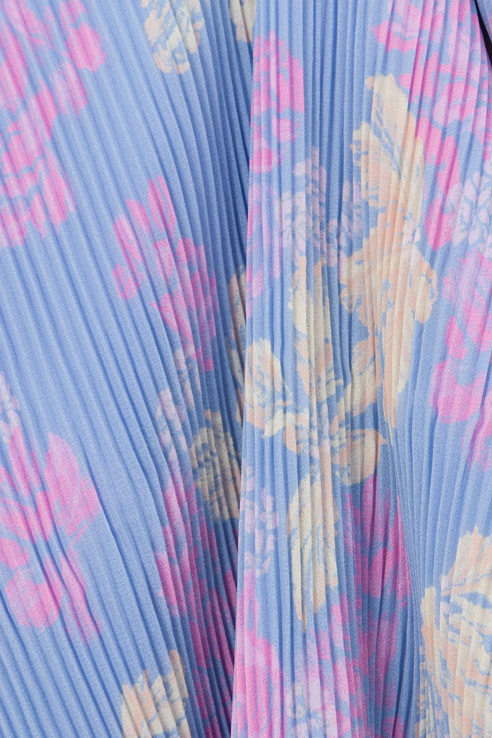Domino Pleated Skirt - Iris Vacay Product Image