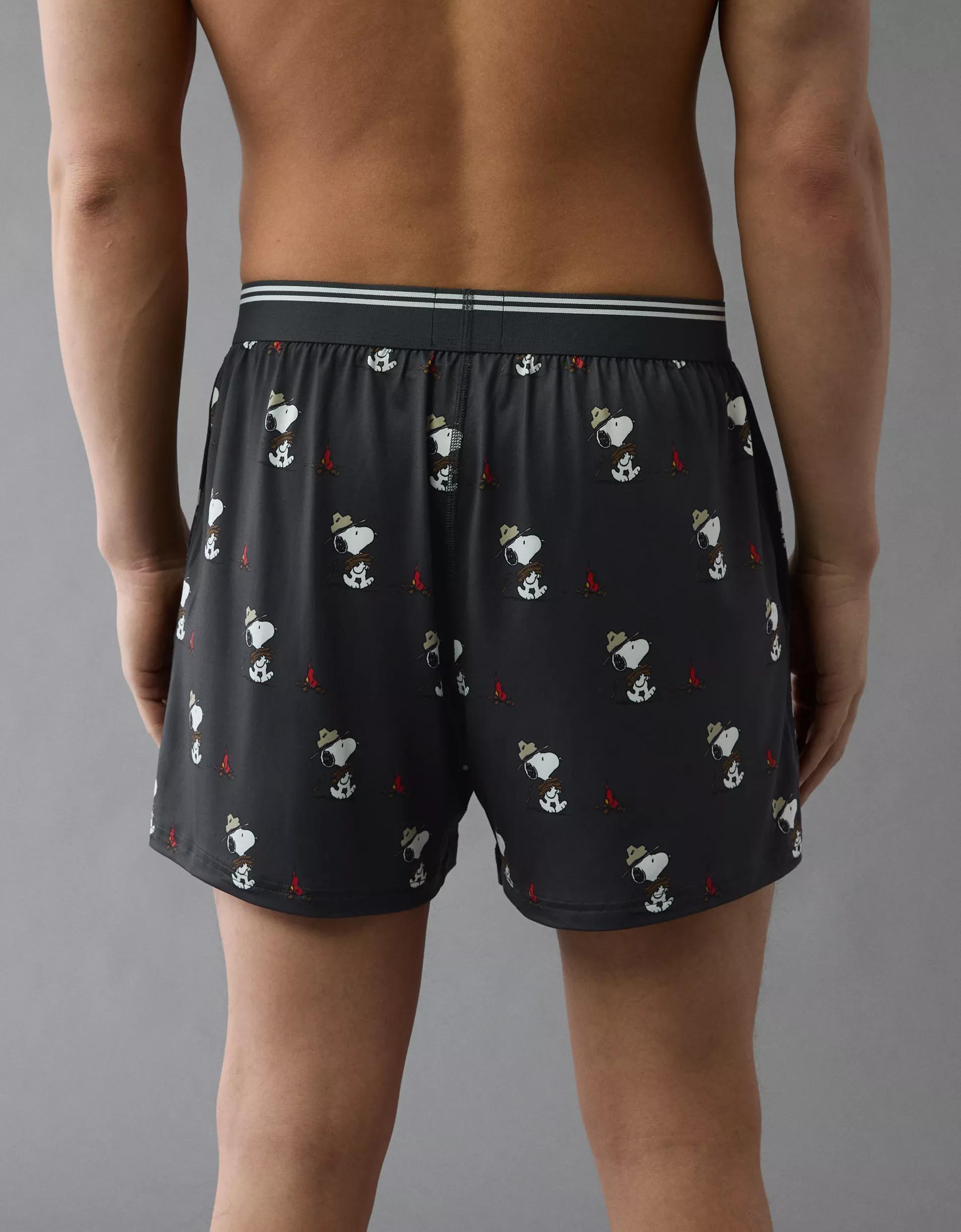 AEO Men's Snoopy Camp Ultra Soft Pocket Boxer Short Product Image