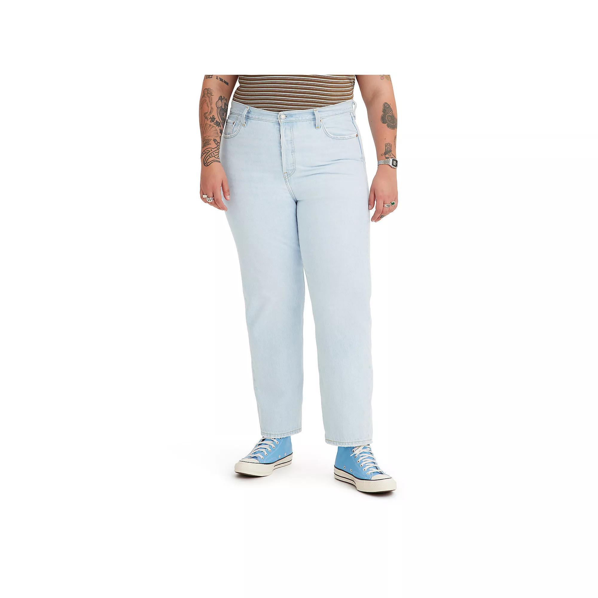 Plus Size Levi's® 501™ High-Rise Straight Leg Jeans, Women's, Size: 25 - Regular, Ojai T3 Blue Product Image