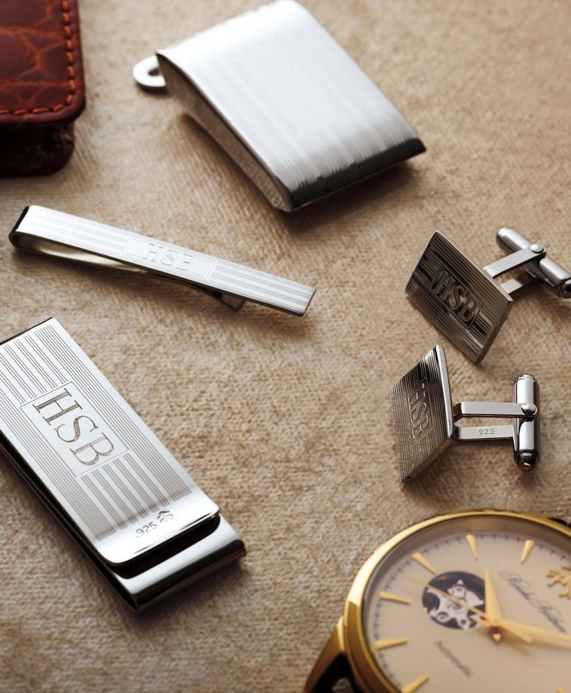 Engravable Sterling Silver Rhodium Plated Buckle Product Image
