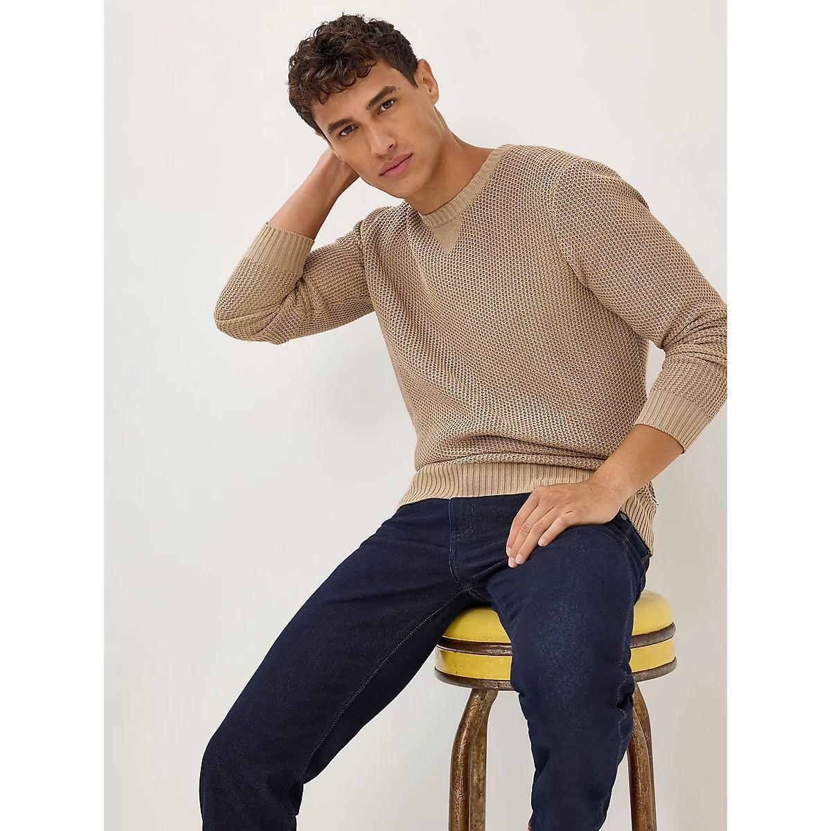 Men's Crewneck Sweater in Navy Product Image