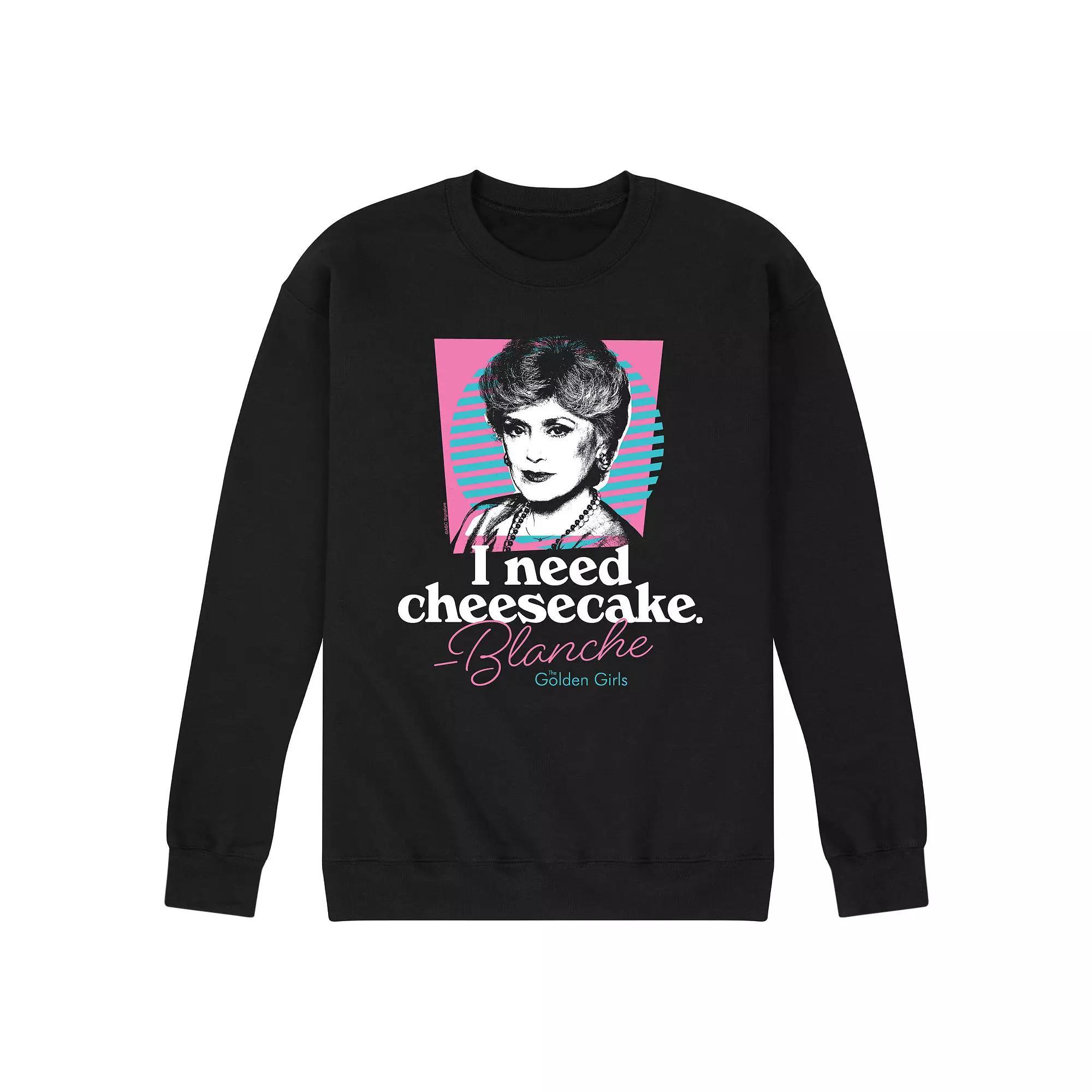 Mens Golden Girls Need Cheesecake Sweatshirt Product Image