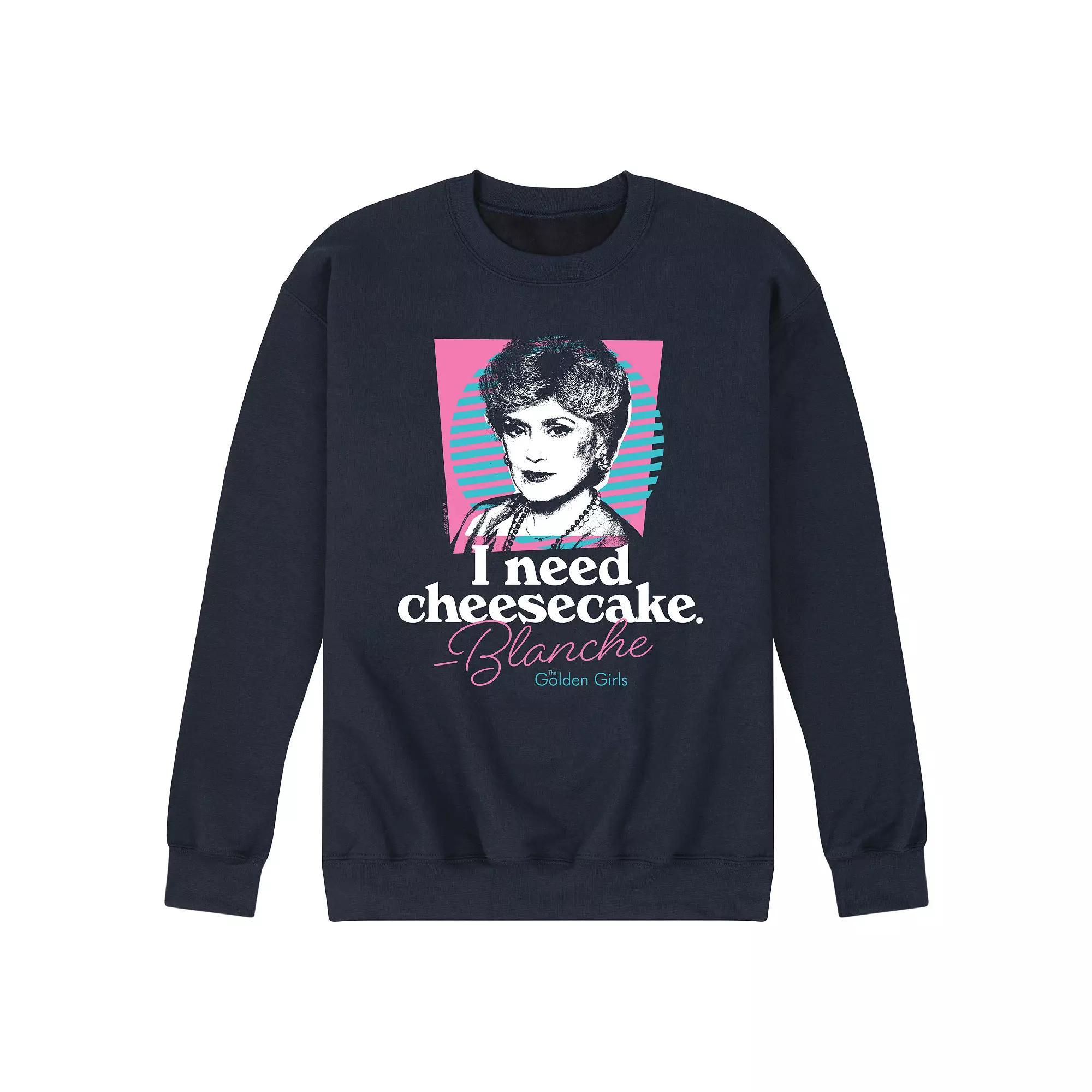 Mens Golden Girls Need Cheesecake Sweatshirt Product Image