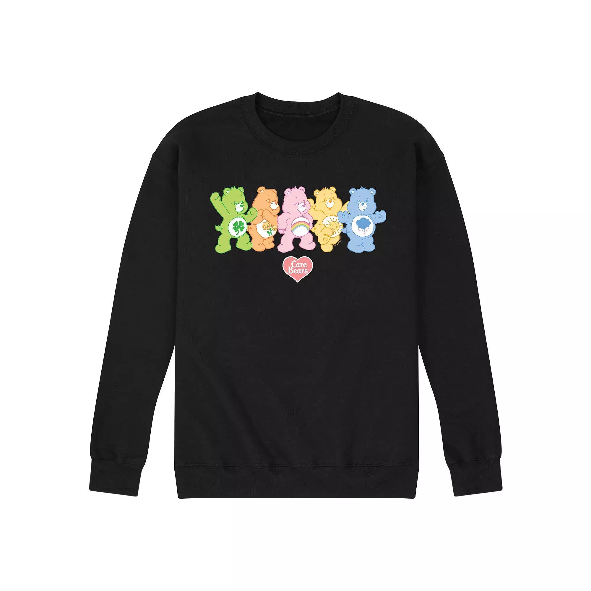 Mens Care Bears Lineup Fleece Sweatshirt Product Image