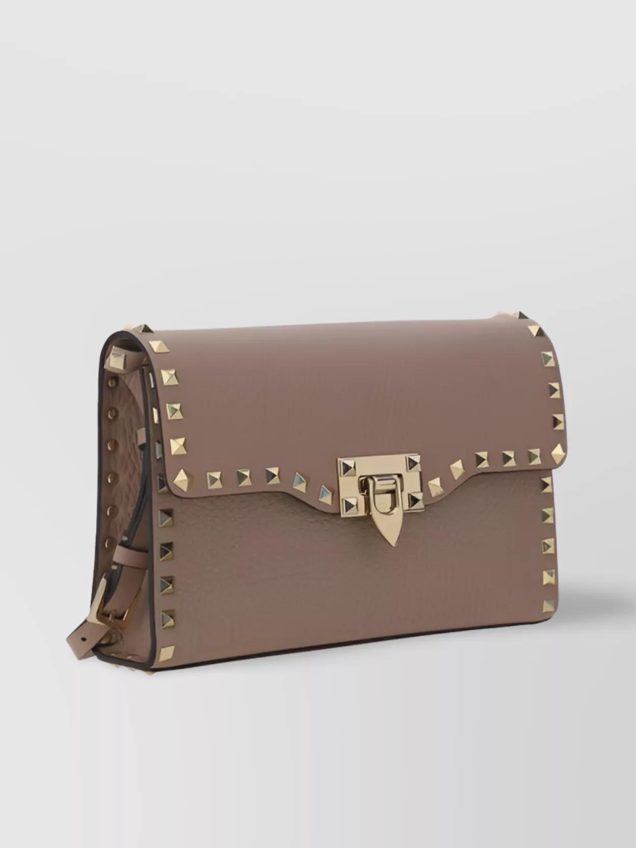 VALENTINO GARAVANI Small Rockstud Leather Shoulder Bag Product Image