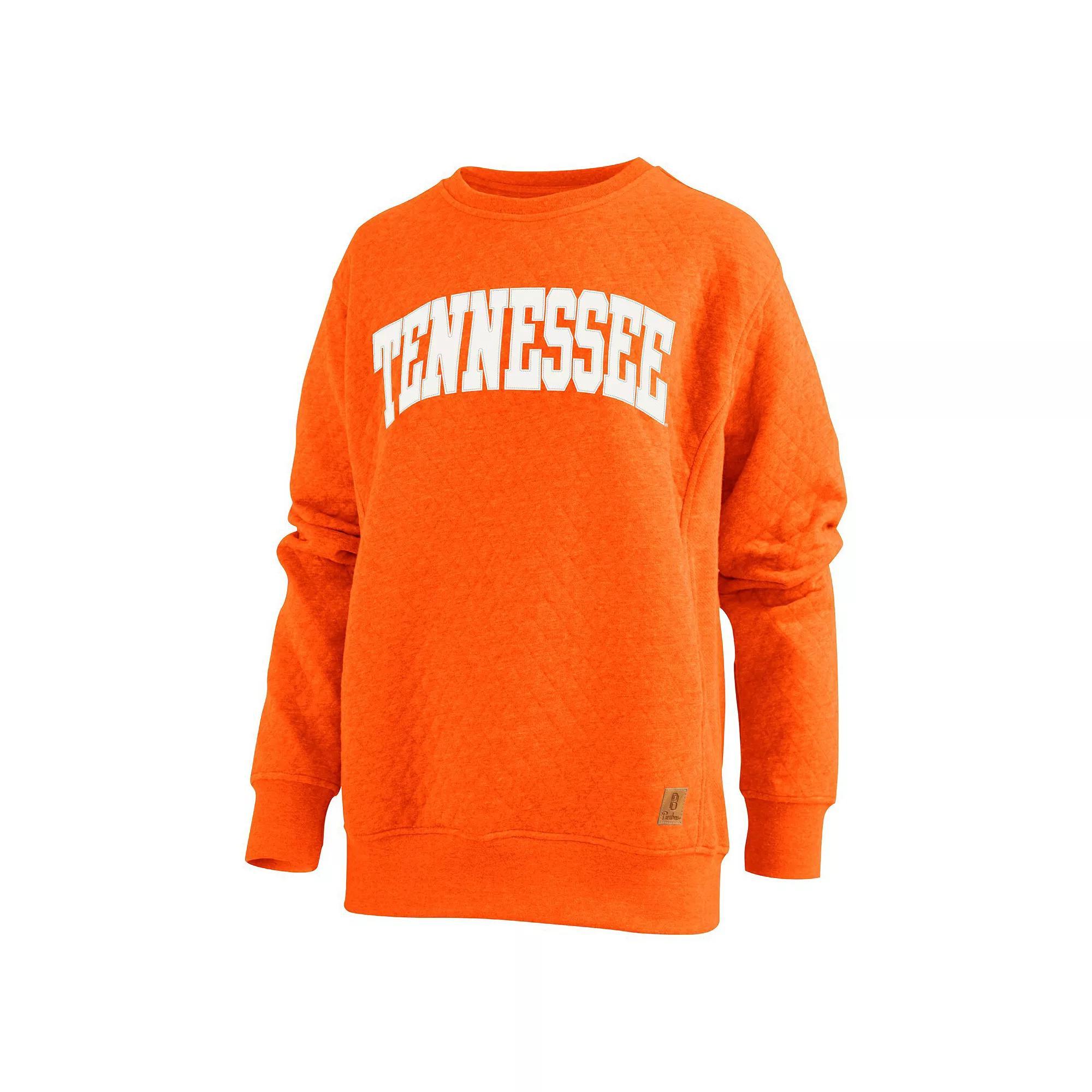 Women's Pressbox  Navy Penn State Nittany Lions Moose Quilted Pullover Sweatshirt, Size: Small, Blue Product Image