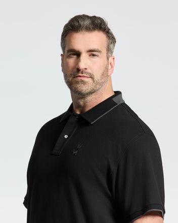 Men's Big And Tall New Castle Pique Polo 001 BLACK / 4XL Product Image