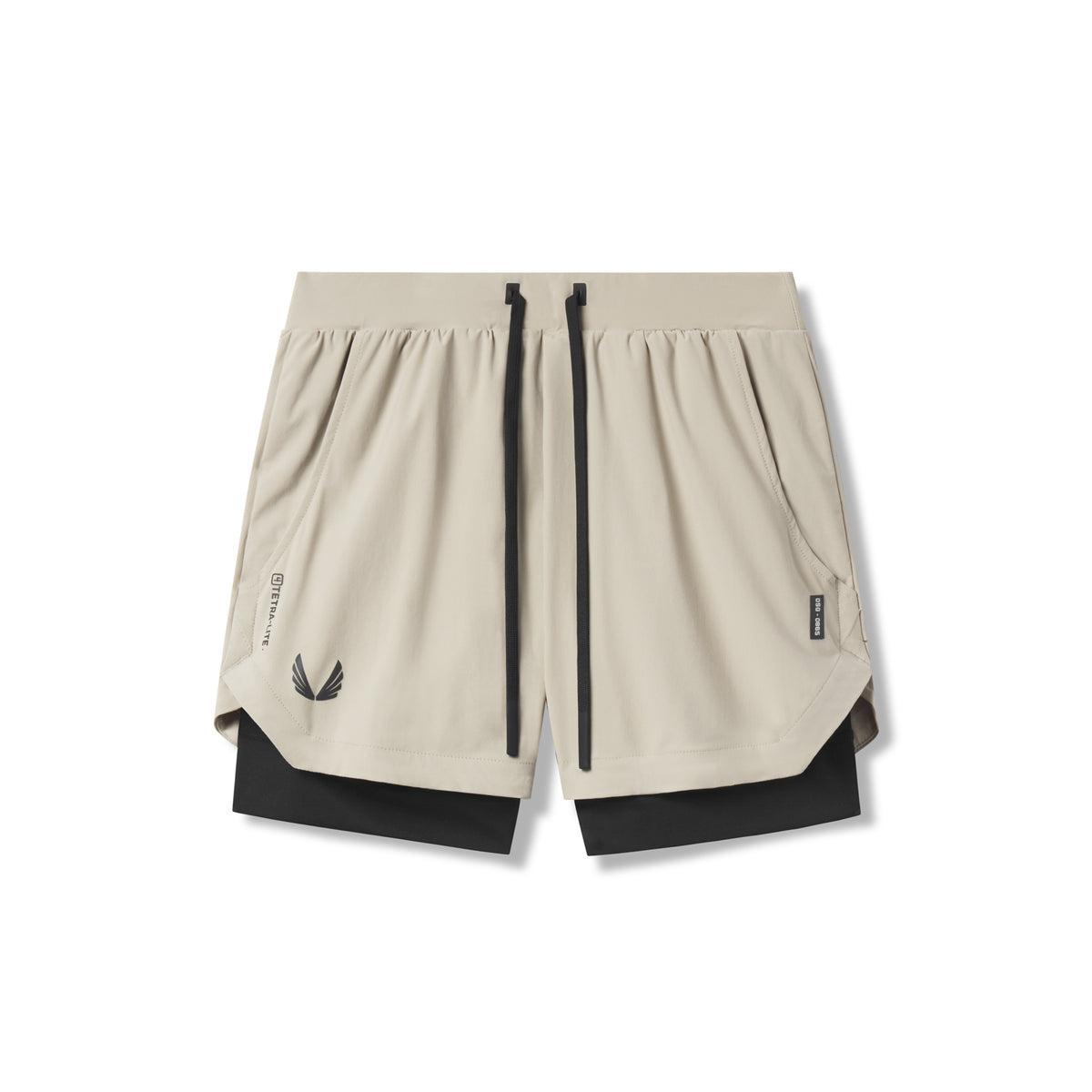 0865. Tetra-Lite® 5" Liner Short - Sage "Wings"/Black Product Image