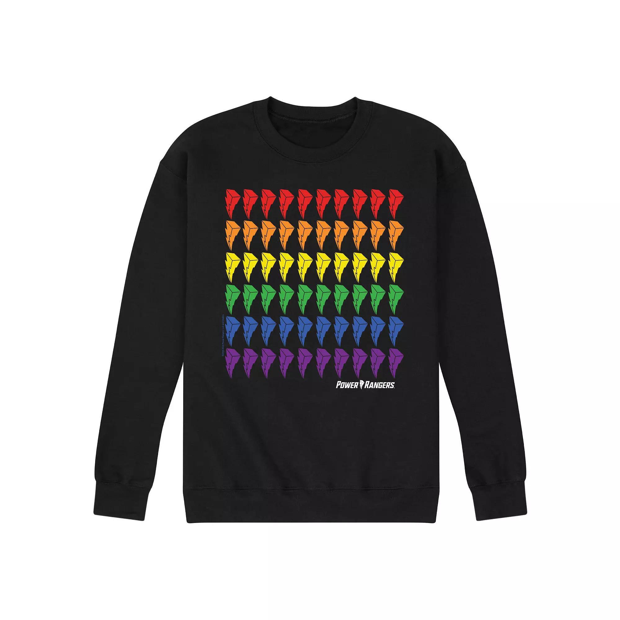 Mens Power Rangers Pride Bolt Fleece Sweatshirt Product Image