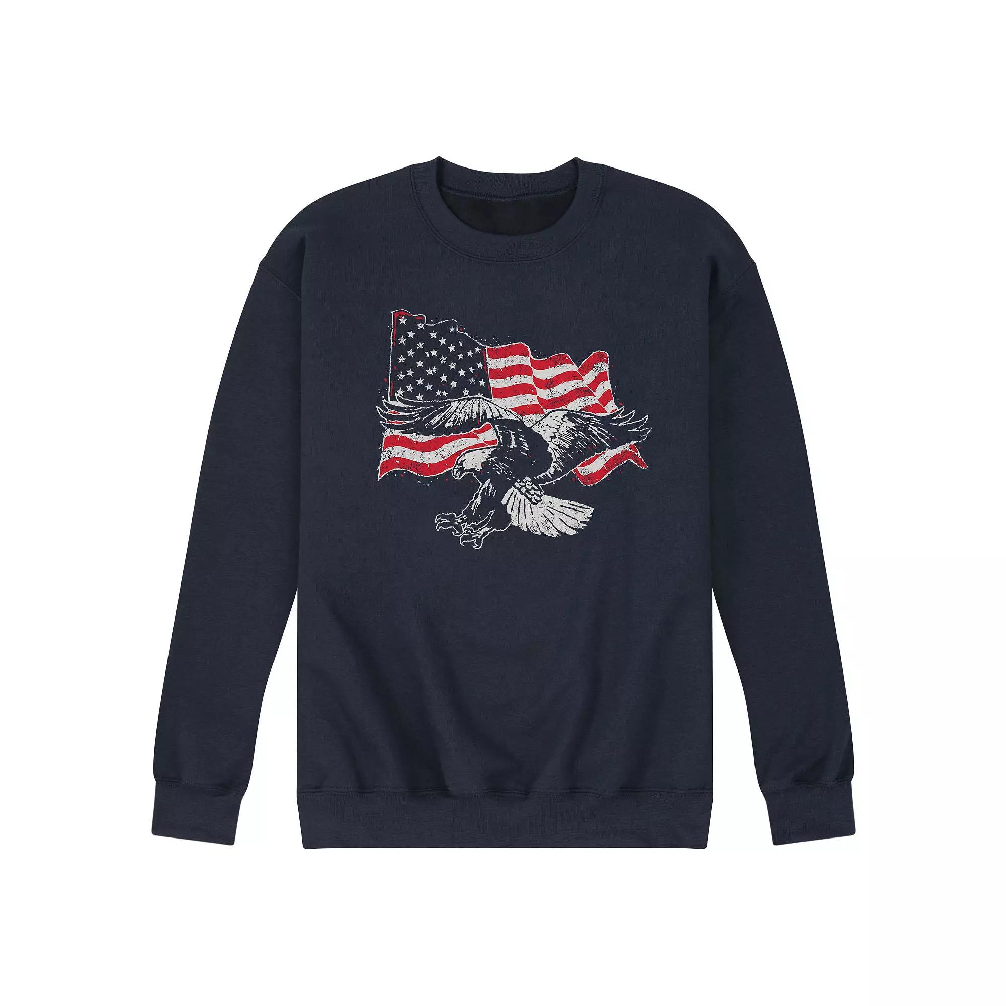 Mens SpongeBob SquarePants Tats On Pat Fleece Sweatshirt Blue Product Image