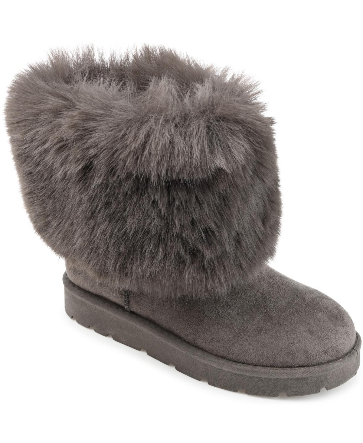 Journee Shanay Tru Comfort Foam Womens Faux-Fur Winter Boots Product Image
