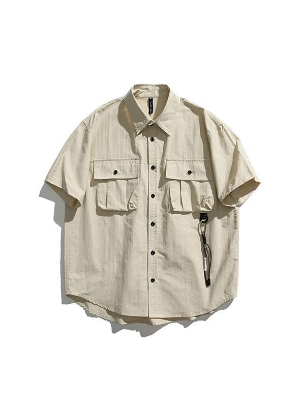 Japanese Retro Workwear Short Sleeve Product Image