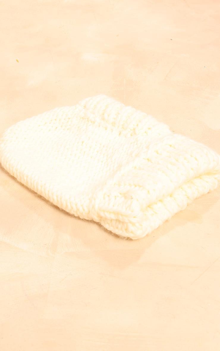 Cream Chunky Knit Snood Product Image