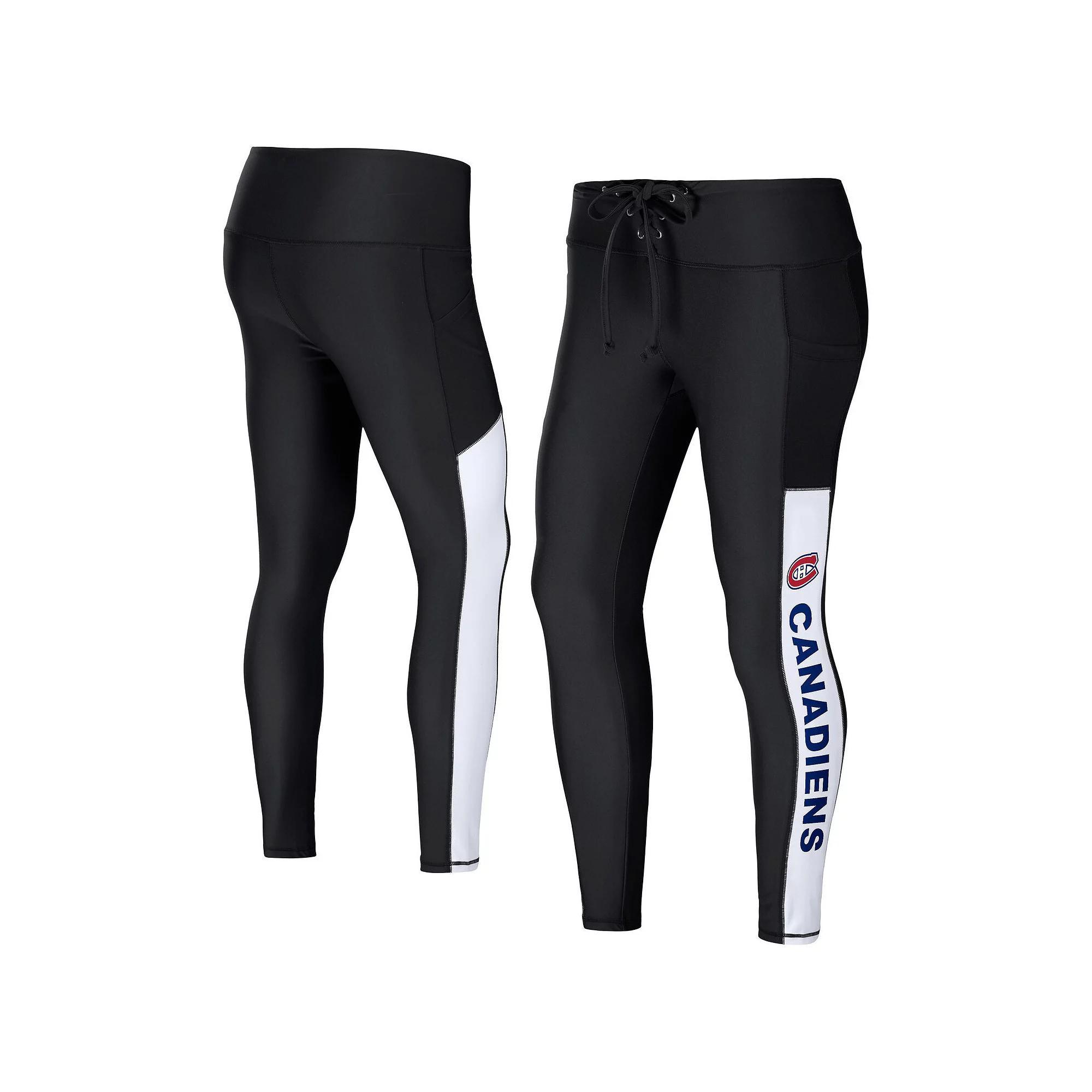Women's WEAR by Erin Andrews Black Montreal Canadiens Leggings, Size: XL, Cnd Black Product Image