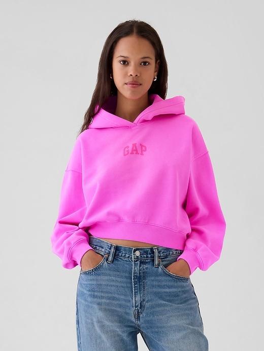 VintageSoft Cropped Hoodie Product Image