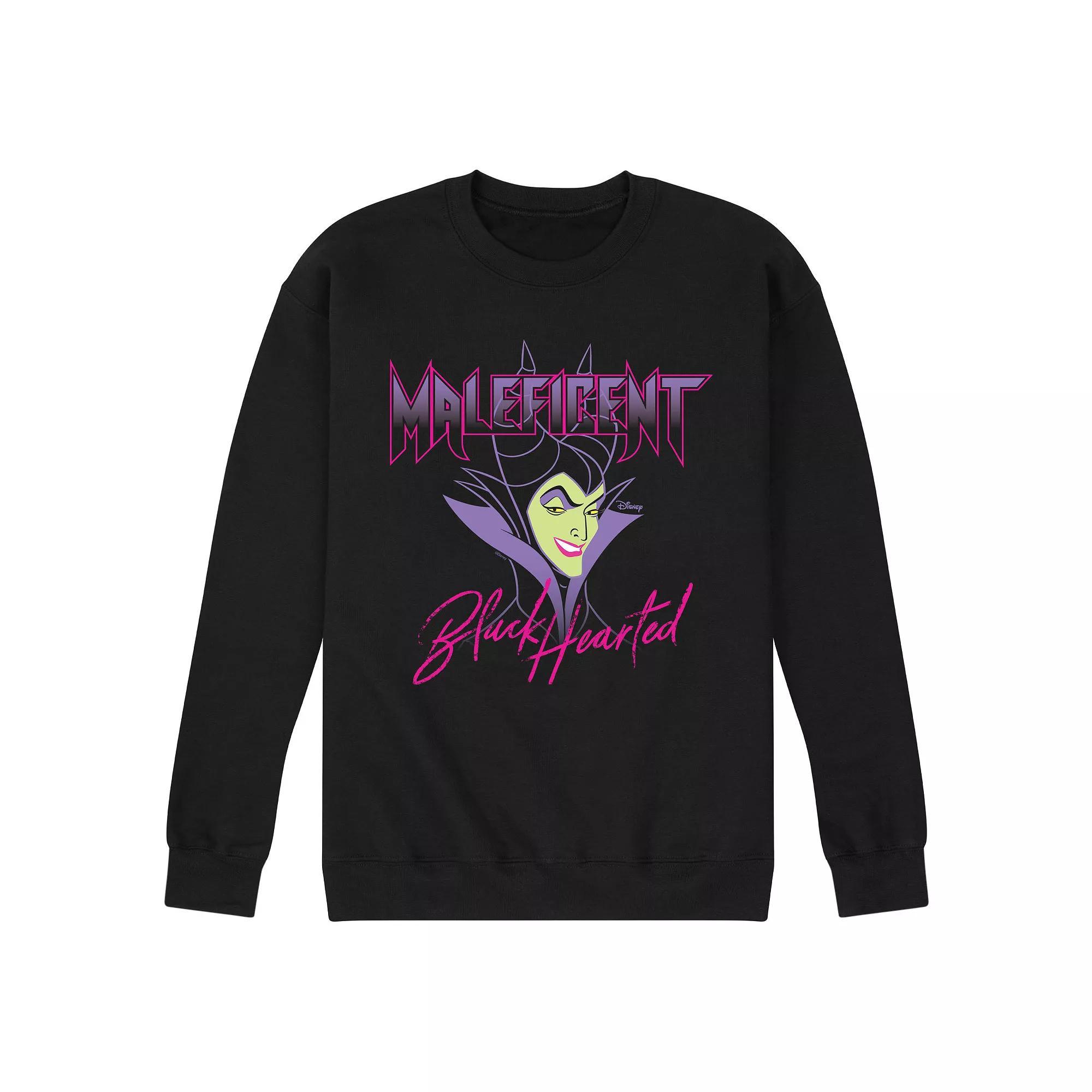 Disney Villains Sleeping Beauty Maleficent Mens Hearted Fleece Sweatshirt Product Image