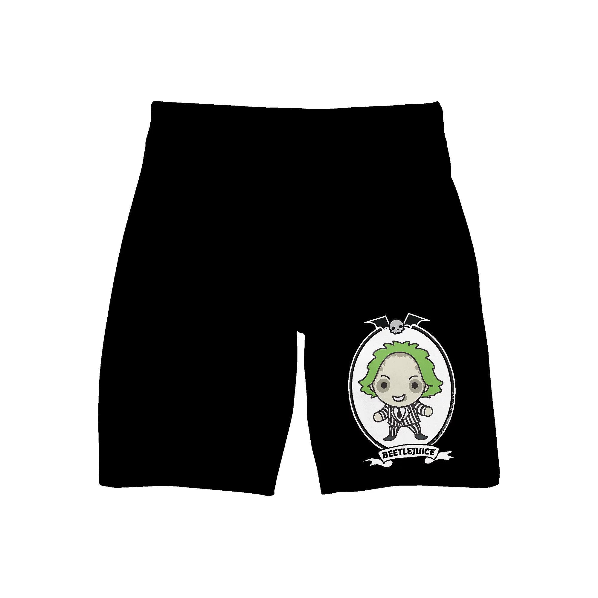 Men's Beetlejuice Chibi Sleep Shorts, Size: XXL, Black Product Image