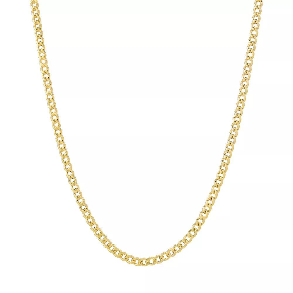 Everlasting Gold 10k Gold 2.8 mm Curb Chain Necklace, Women's, Size: 22" Product Image