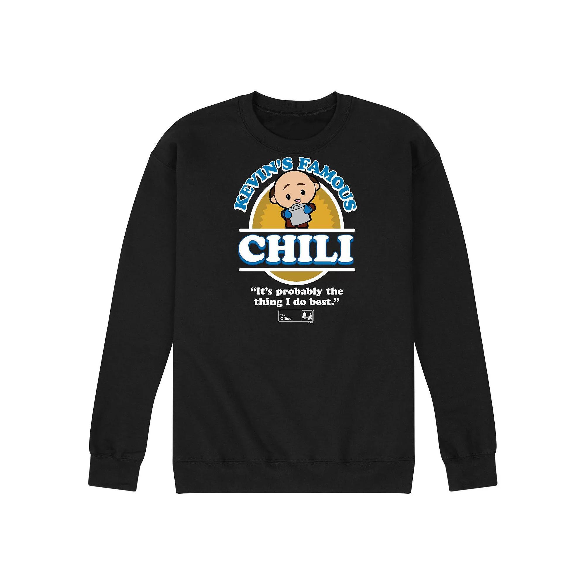 Mens The Office Kevins Chili Fleece Sweatshirt Blue Product Image