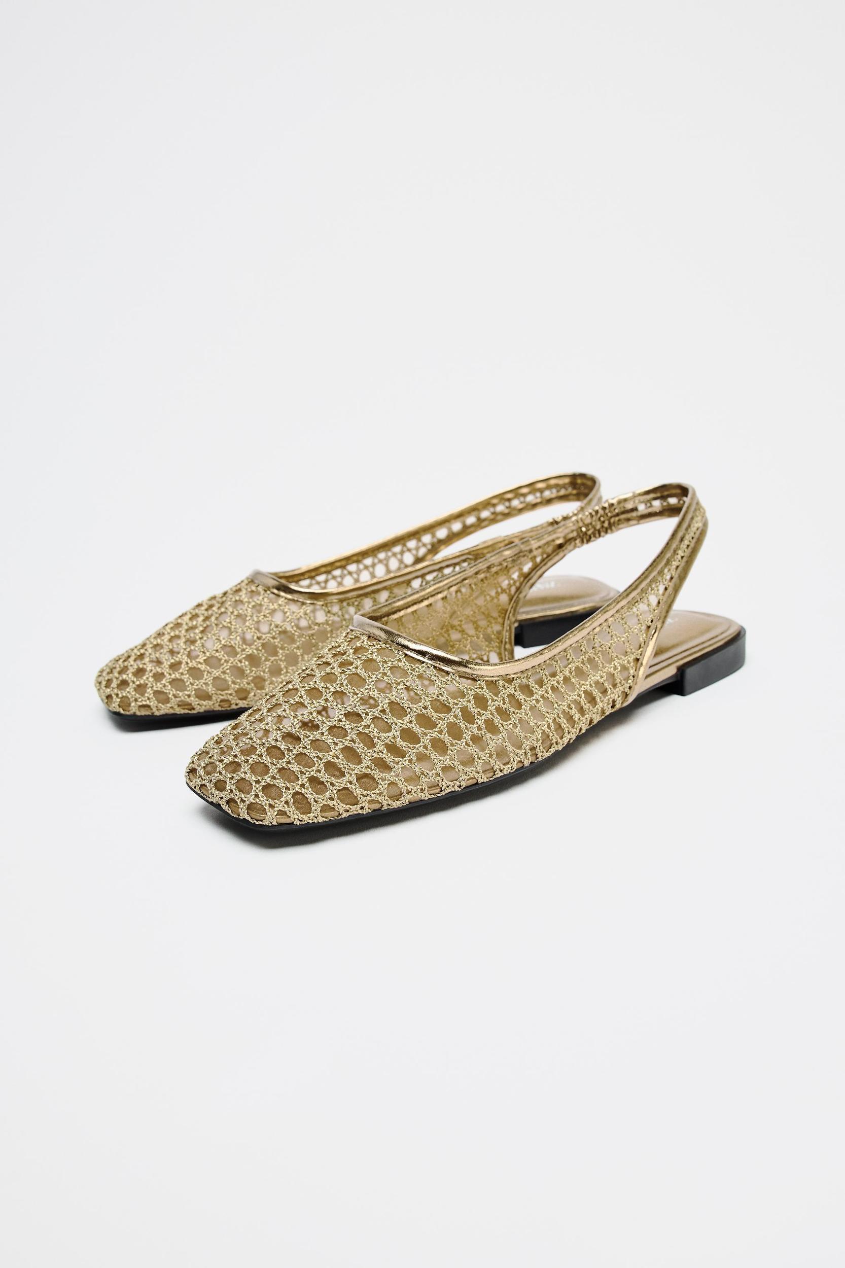 WOVEN SLINGBACK FLATS Product Image