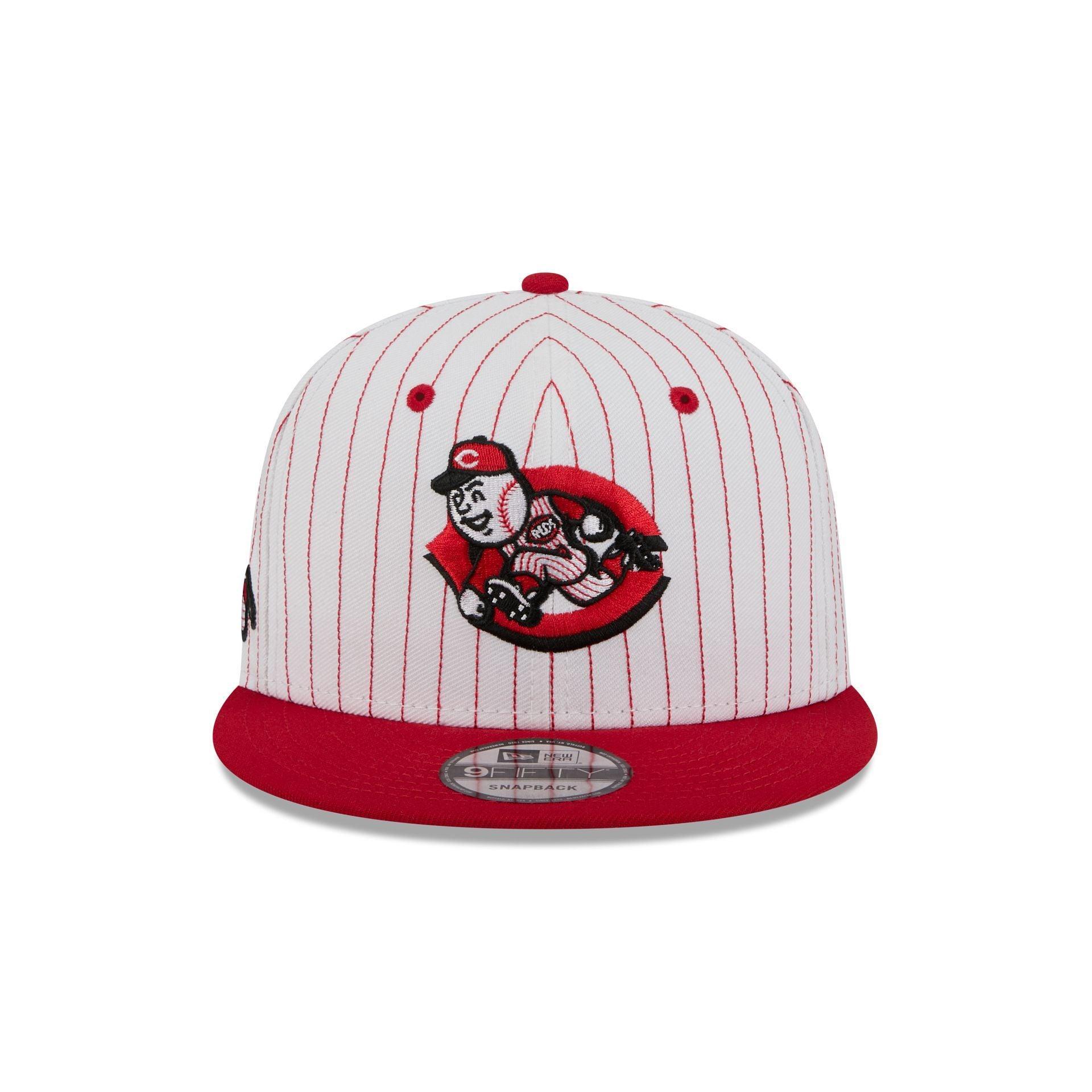 Cincinnati Reds Deceptor Pinstripe 9FIFTY Snapback Hat Male Product Image