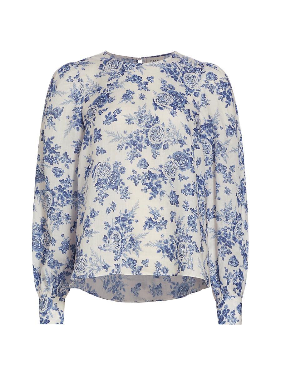 Womens Vivi Boxy Floral Blouse Product Image
