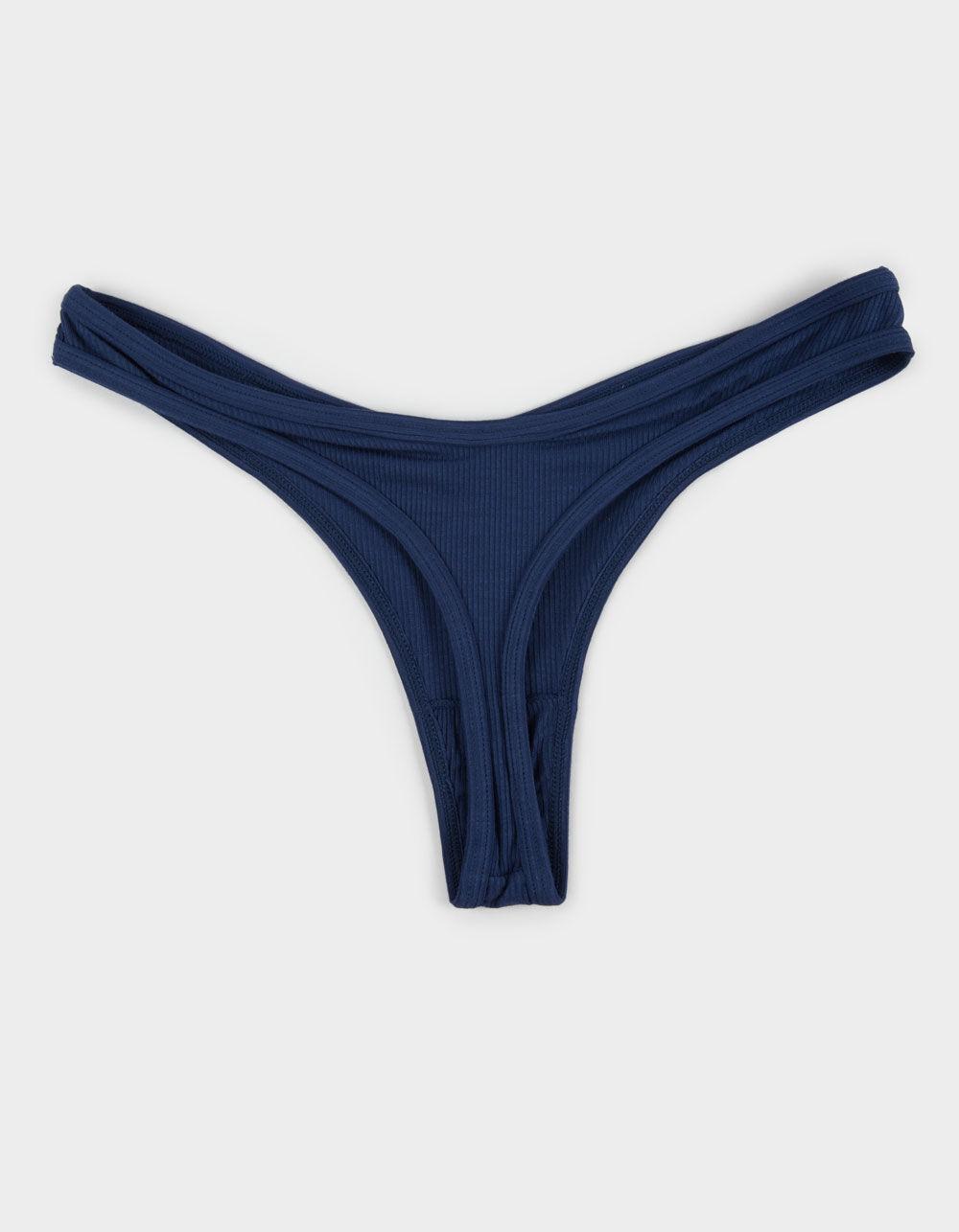 FULL TILT High Leg Rib Thong - RED Product Image