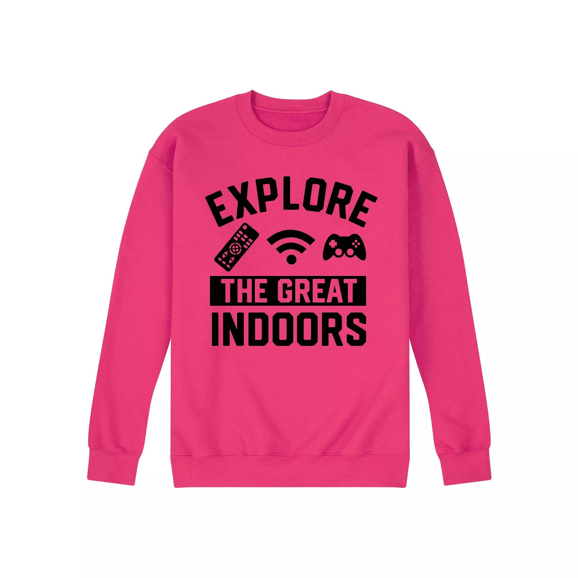 Mens The Great Indoors Fleece Sweatshirt Grey Gray Product Image