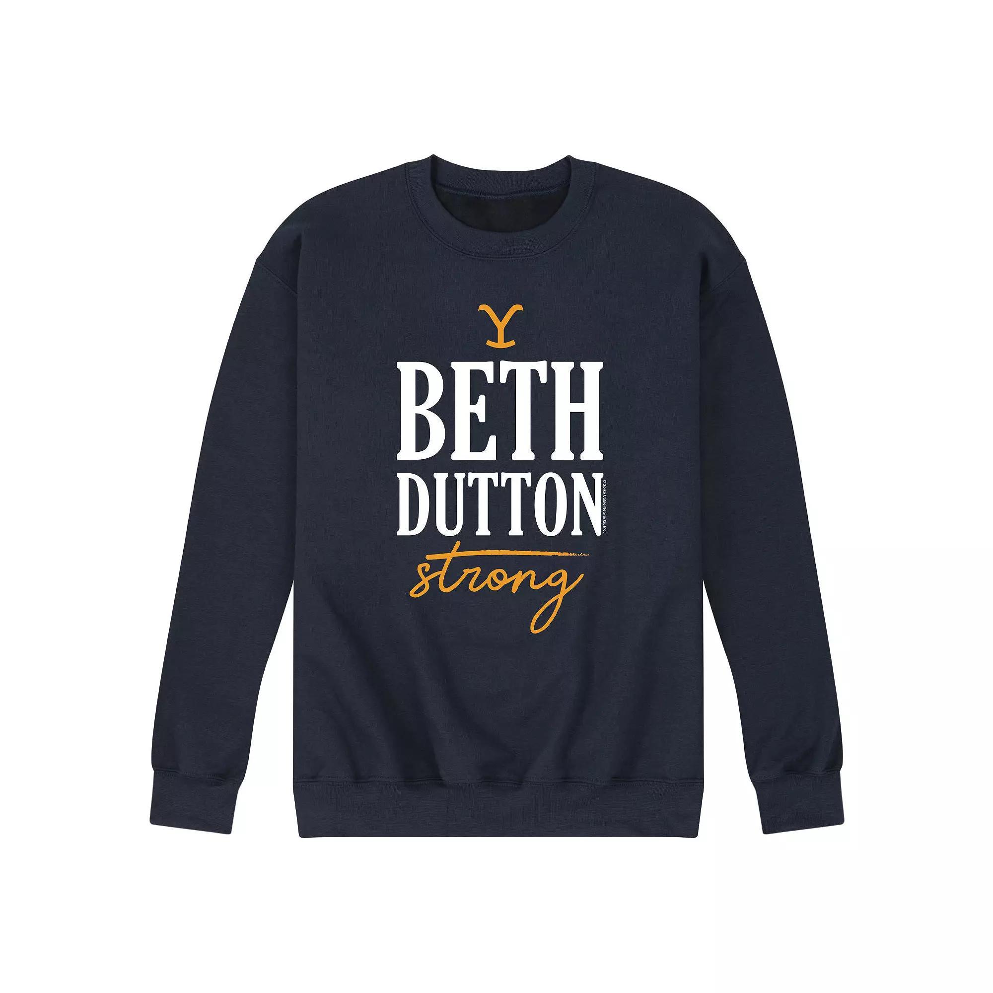 Mens Yellowstone Beth Dutton Sweatshirt Blue Product Image