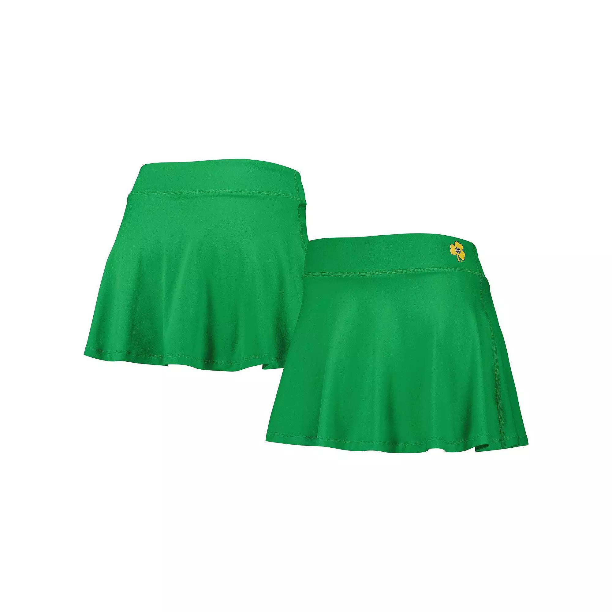 Women's ZooZatz Green Notre Dame Fighting Irish Flowy Skort, Size: XL Product Image