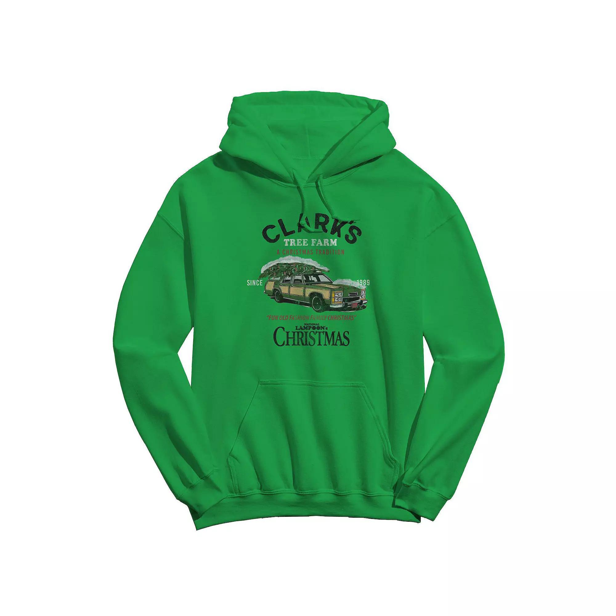 Men's Tree Farm National Lampoon's Christmas Vacation Graphic Hoodie, Size: Large, Irish Green Product Image