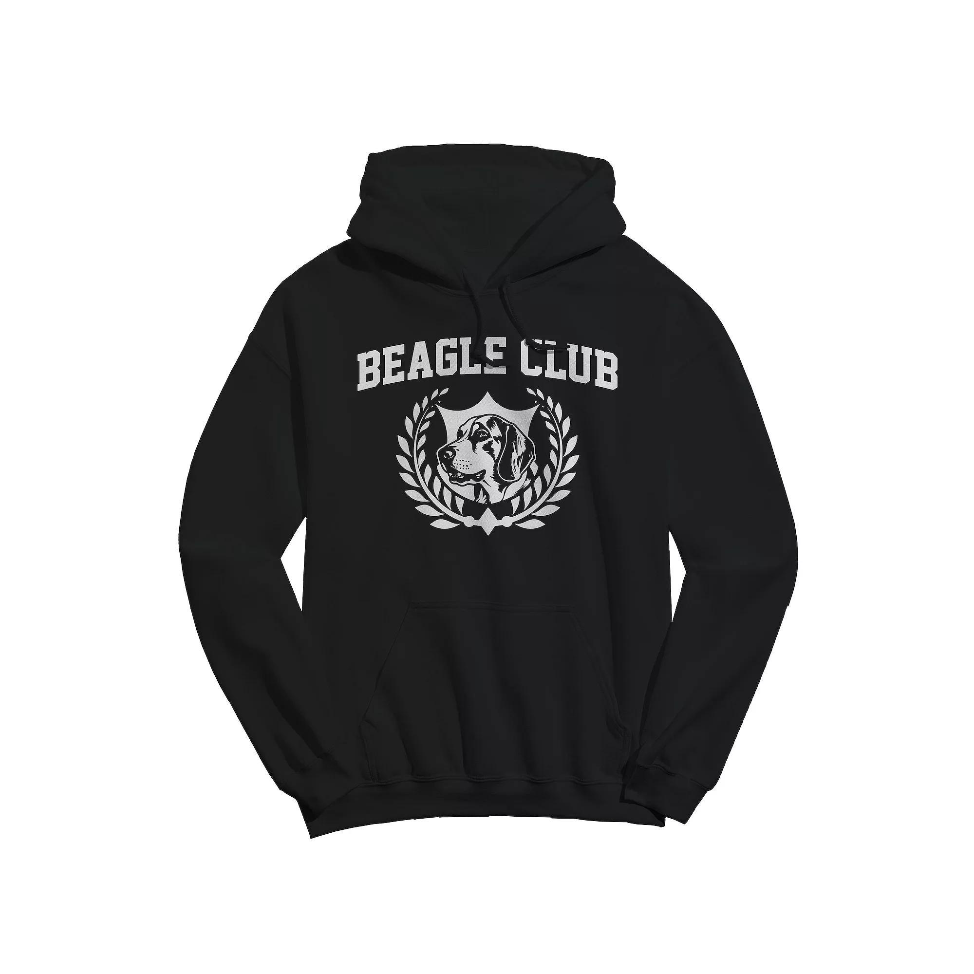 Men's COLAB89 Beagle Club Graphic Hoodie, Size: Large, Black Product Image