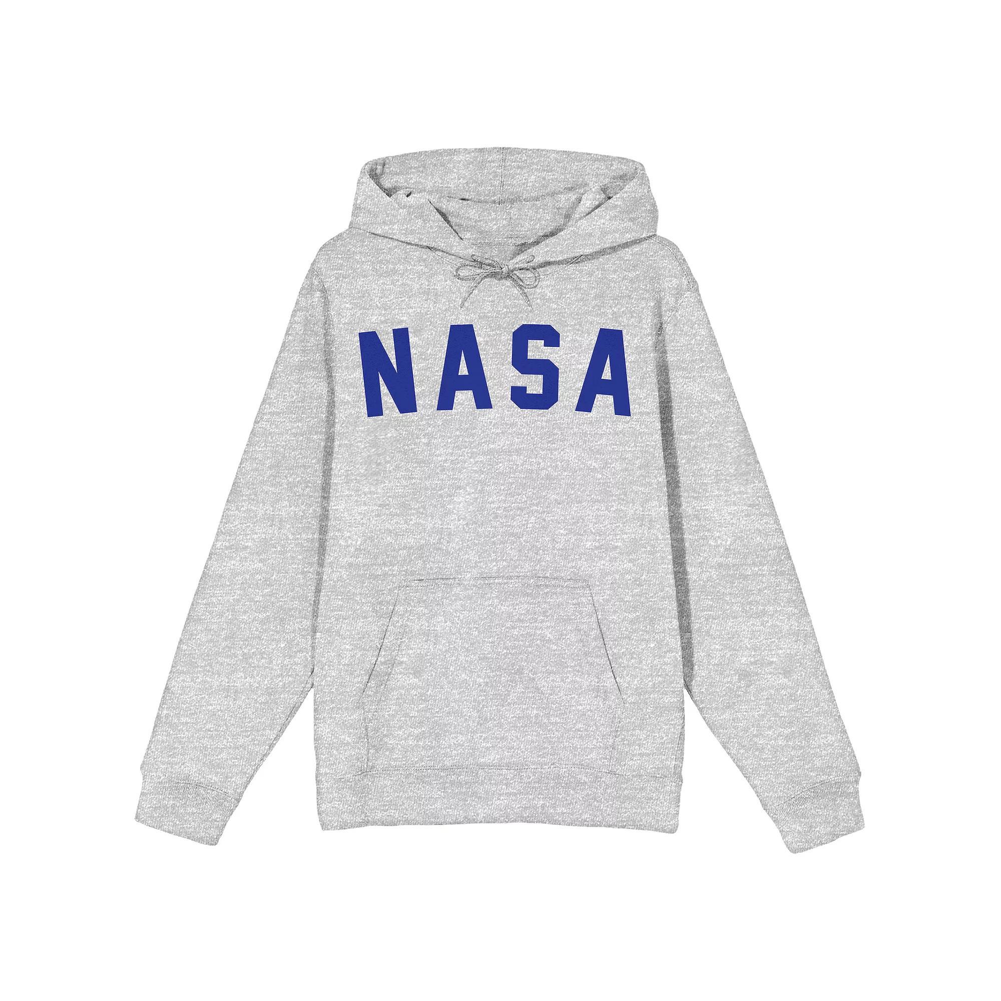 Men's NASA Logo Graphic Hoodie, Size: Large, Gray Product Image