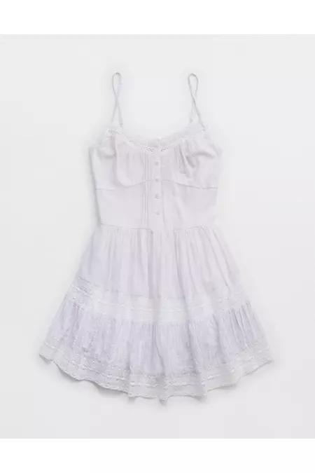 Aerie Button Up Mini Dress Women's Product Image