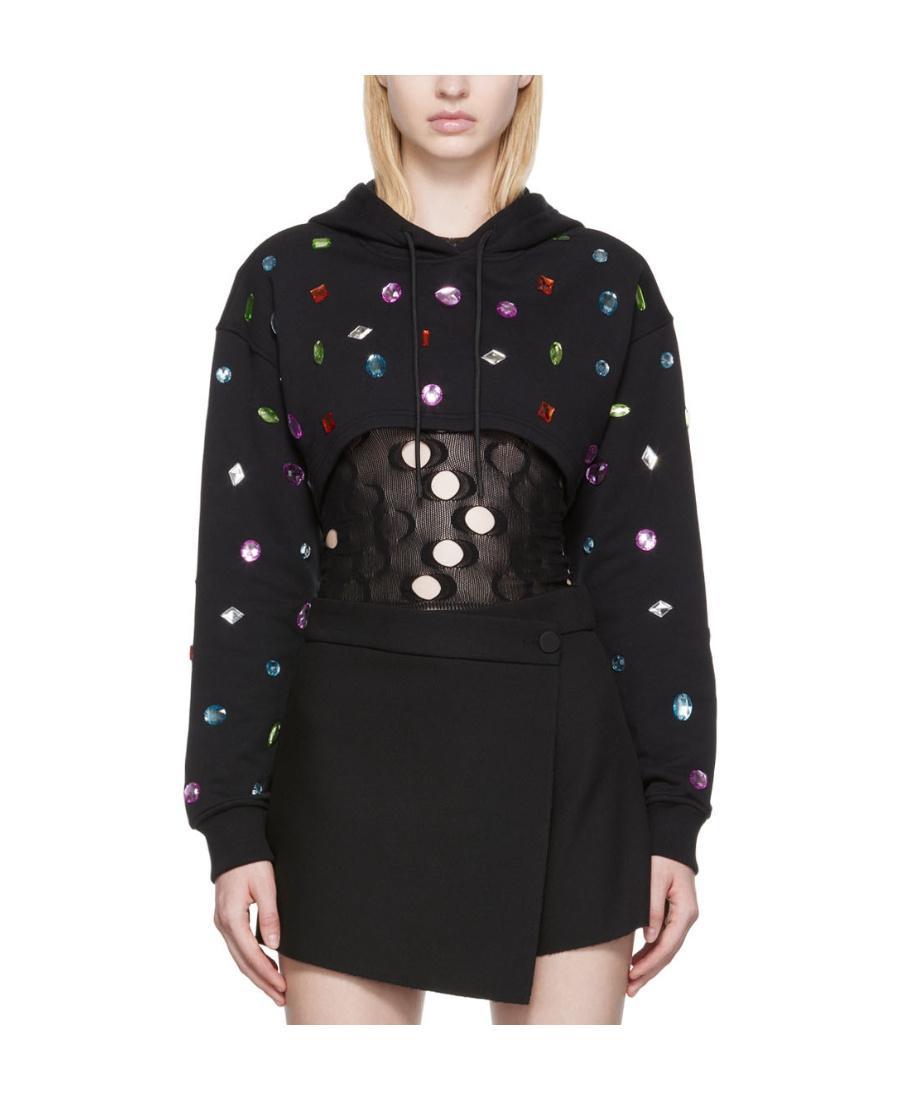 MSGM Asymmetric-wrap Skort In Black Product Image